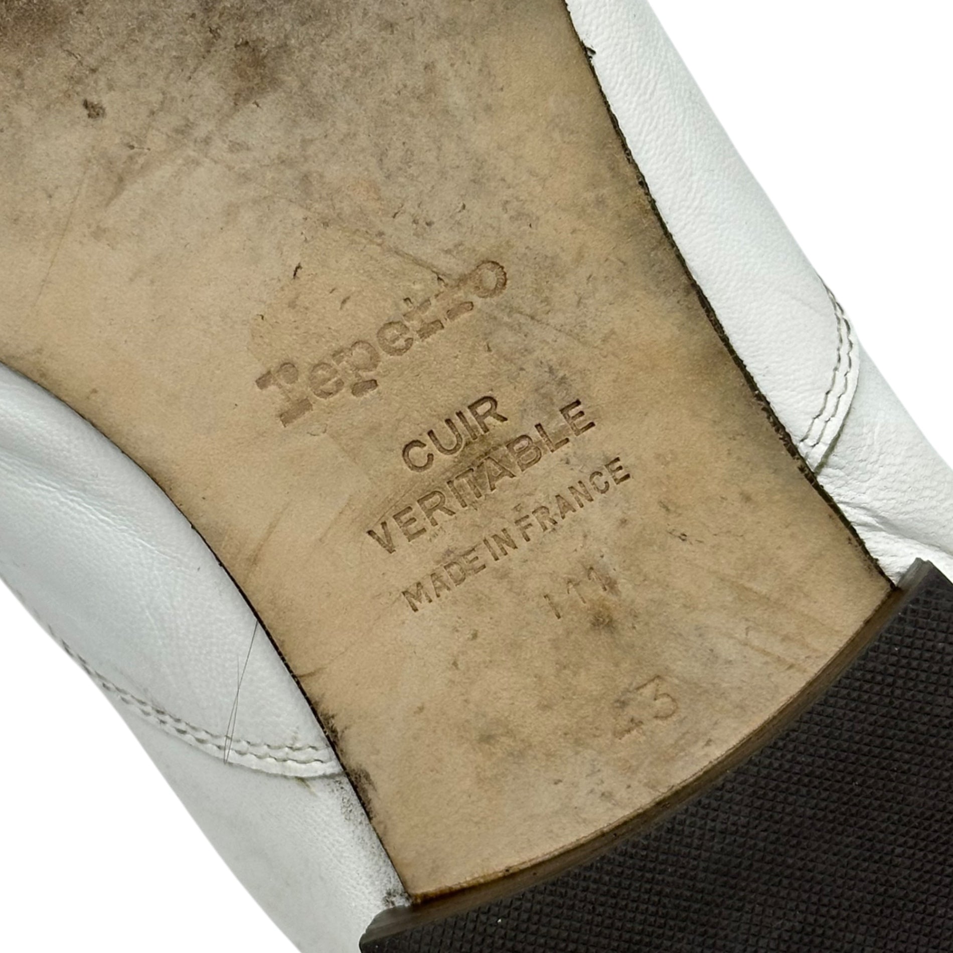 Repetto(レペット) Zizi Leather Shoes レザー シューズ 43(27cm〜27.5cm程度) ホワイト