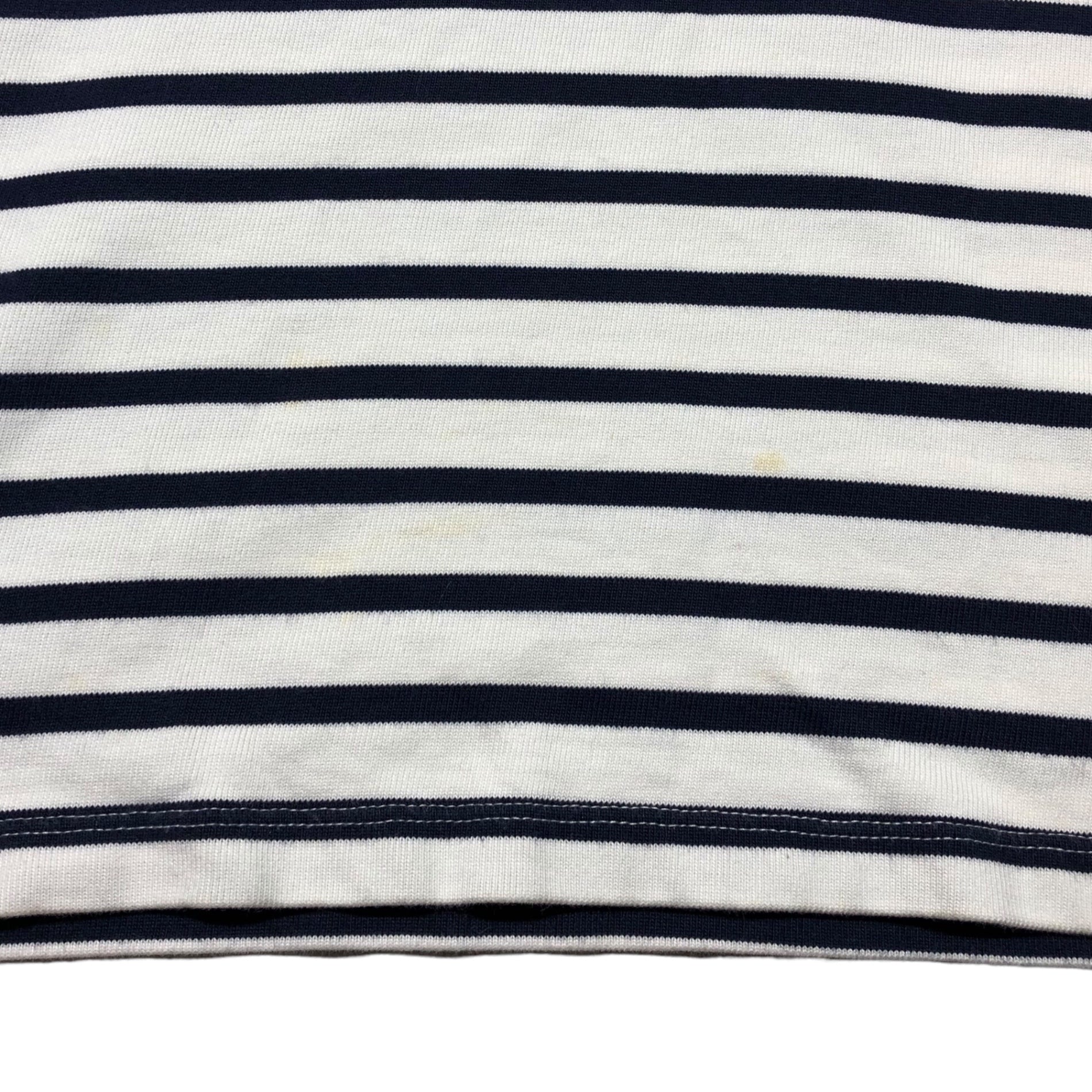 Jean Paul GAULTIER matelot(ジャンポールゴルチエ) マリン ボーダー ノースリーブ タイト ワンピース サロペット OPGB-NM1-1008 M ホワイト×ネイビー