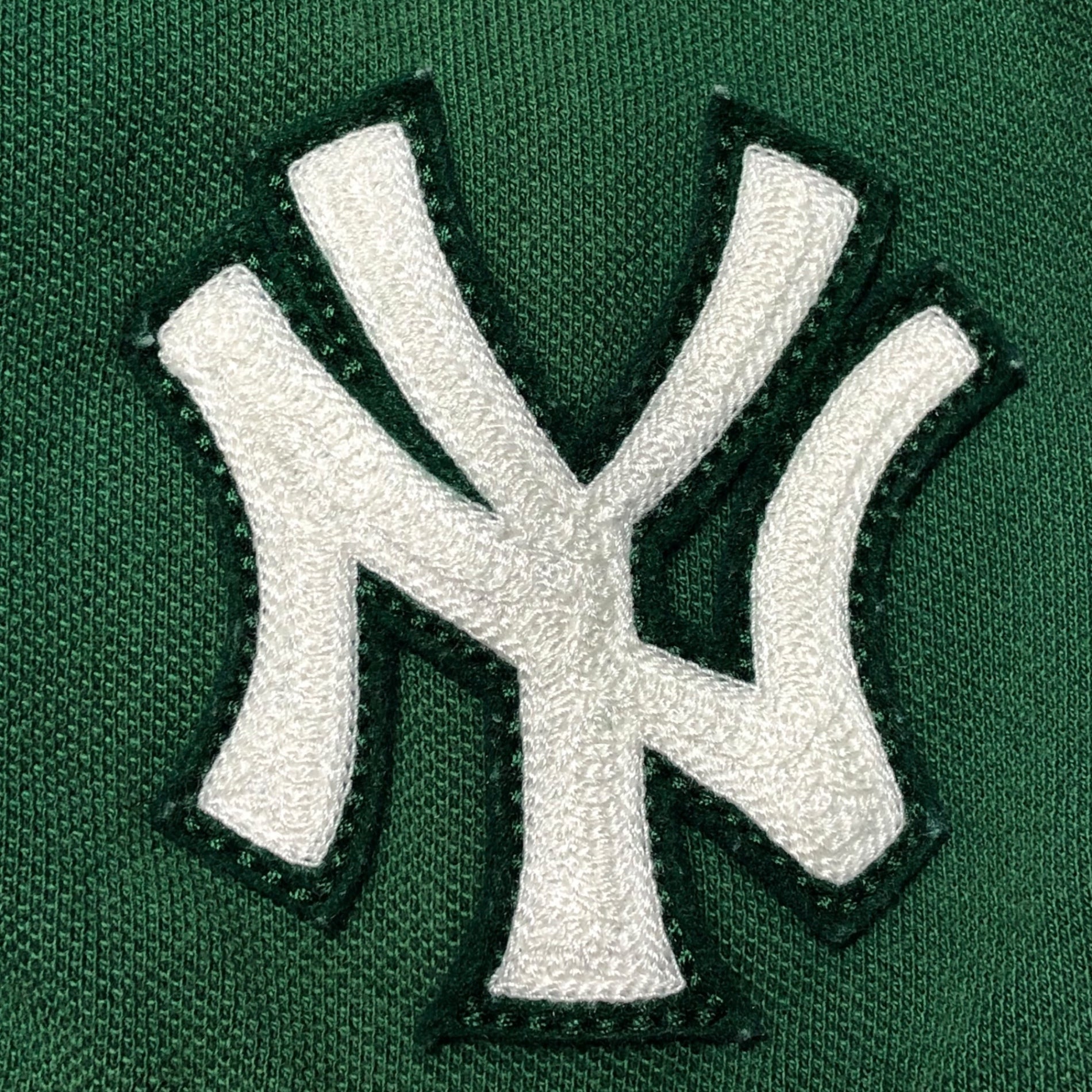 POLO RALPH LAUREN×MLB Yankees(ポロラルフローレン×ヤンキース) Yankees logo embroidery polo shirt ロゴ 刺繍 半袖 ポロシャツ 710810495001 XS グリーン×ホワイト コラボ