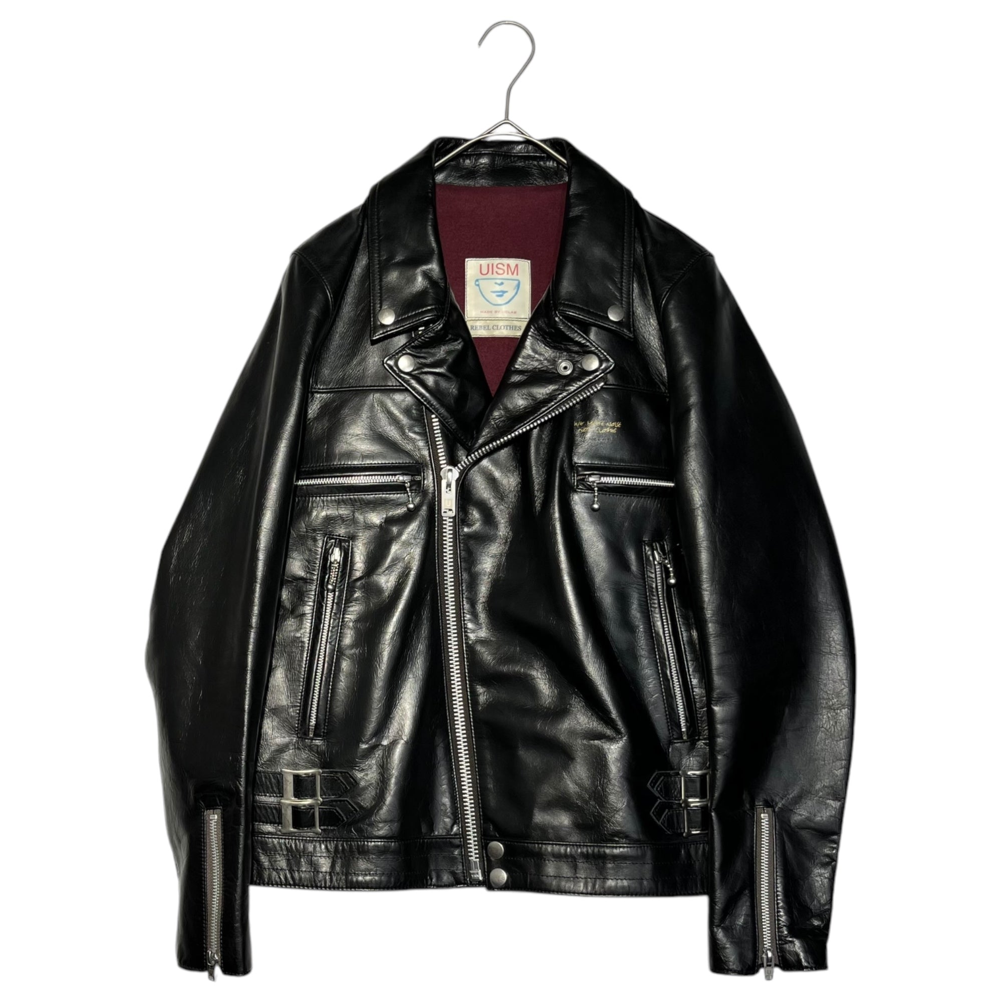 UNDERCOVER(アンダーカバー) Standard Basic double riders jacket leather cowhide 定番 ベーシック ダブル ライダース ジャケット レザー 牛革 UCA4201 1(S) ブラック 定番人気商品