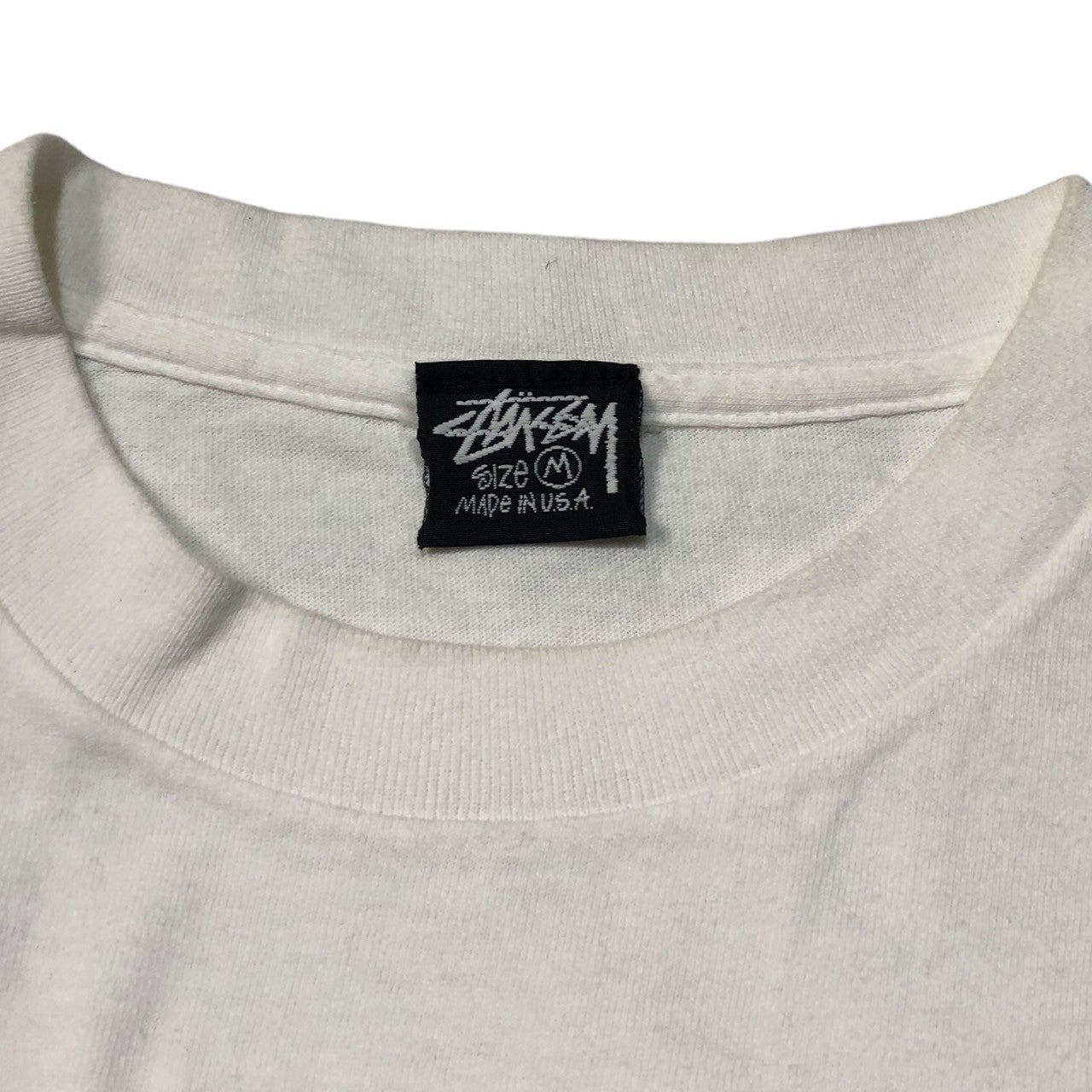 STUSSY(ステューシー) 80's "OLD SKOOL FLAVOR" VINTAGE TEE ヴィンテージ Tシャツ M ホワイト SUPERSTAR スーパースター 半袖
