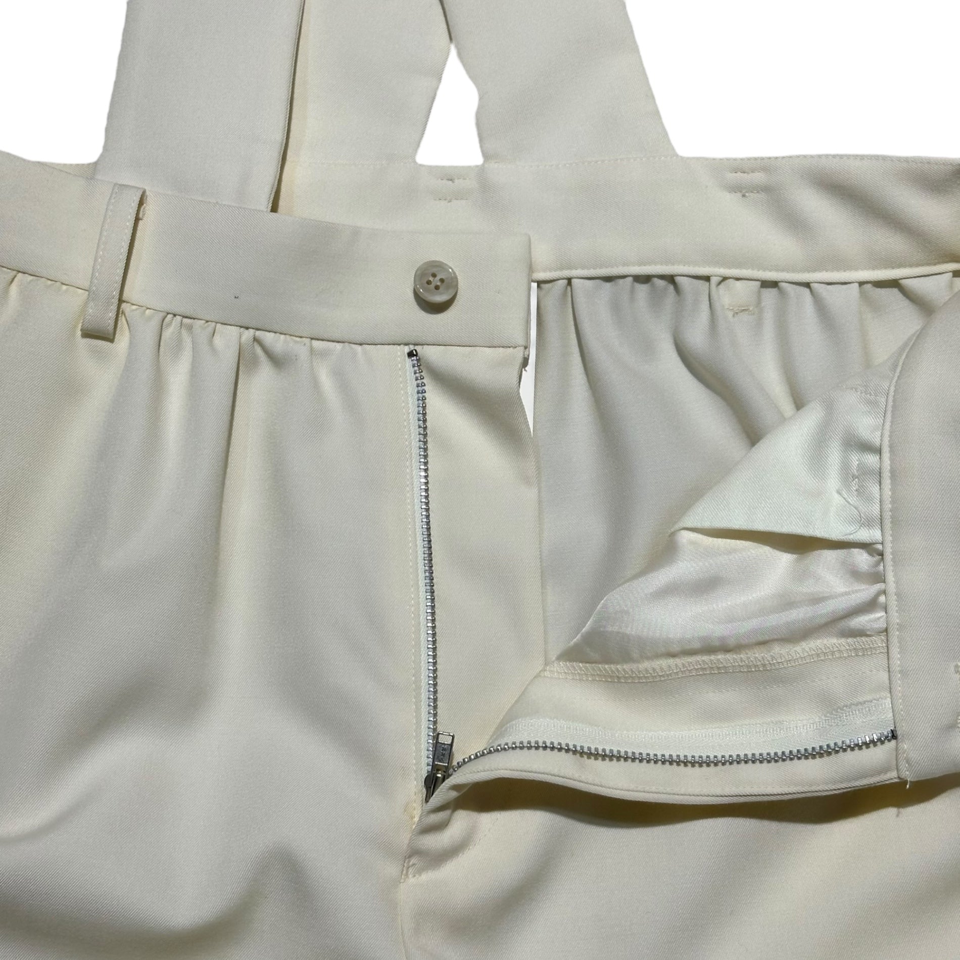 COMME des GARCONS Girl(コムデギャルソンガール) 23SS Suspender Shorts 吊り ショート パンツ NK-U002 XS アイボリー ハーフ サロペット サスペンダー