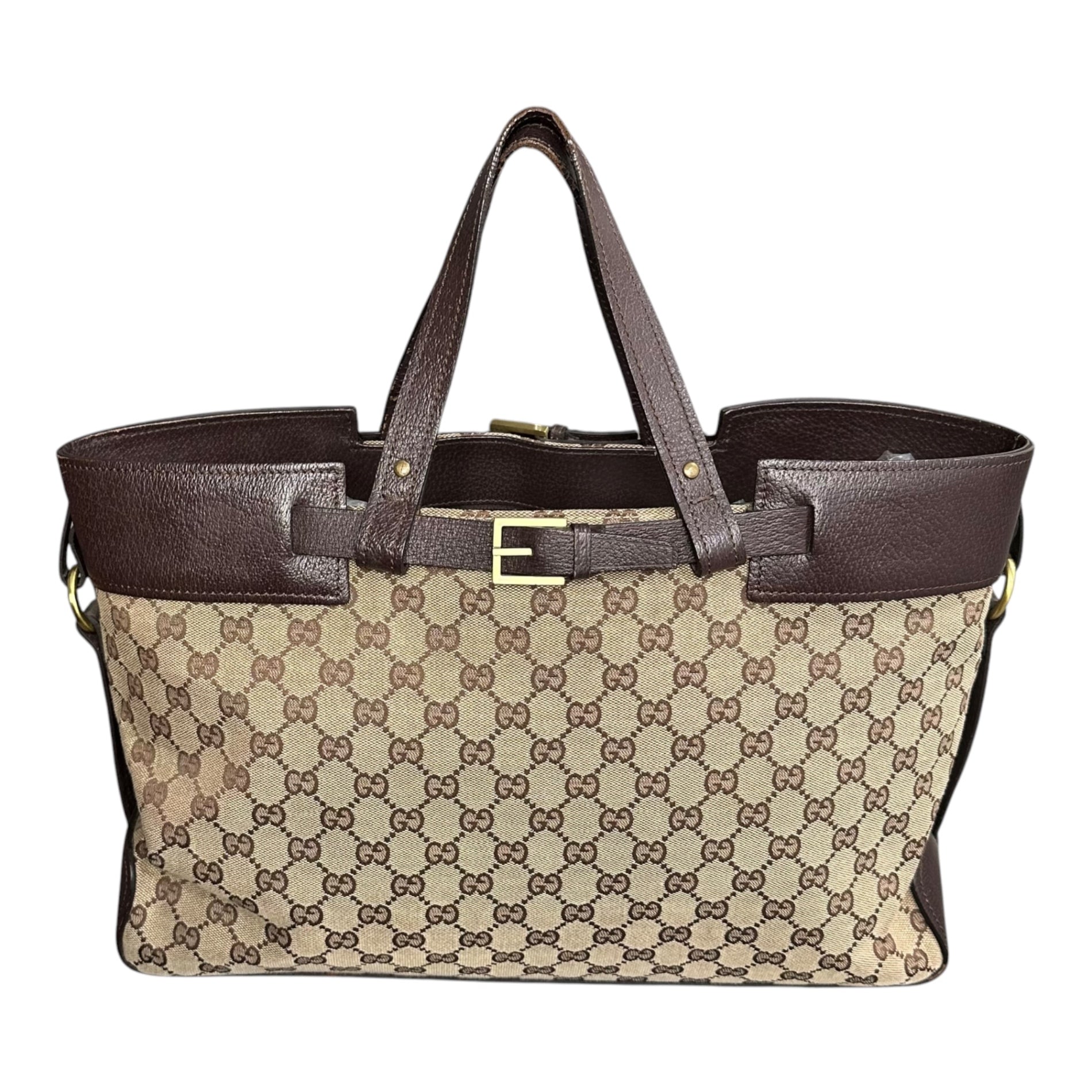 GUCCI(グッチ) GG Canvas Hand Tote Ba GGキャンバス ハンド トート バッグ 106251 ベージュ×ブラウン ハンド