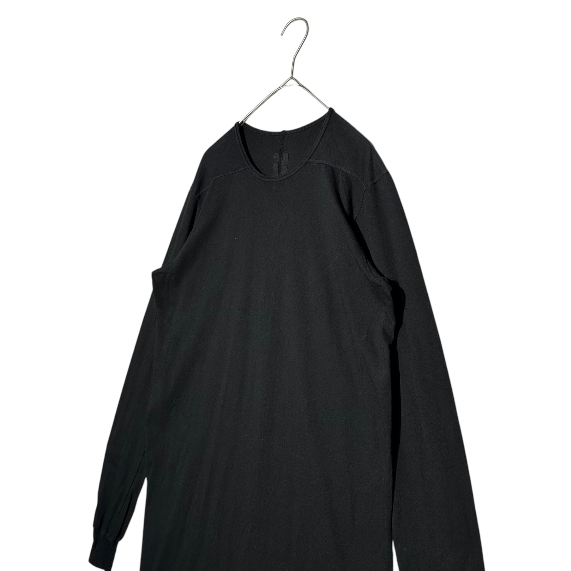 DRKSHDW(ダークシャドウ) 15SS Ribbed long-sleeved crew-neck cut and sewn リブ 長袖 クルーネック カットソー DU15S9260 XS ブラック