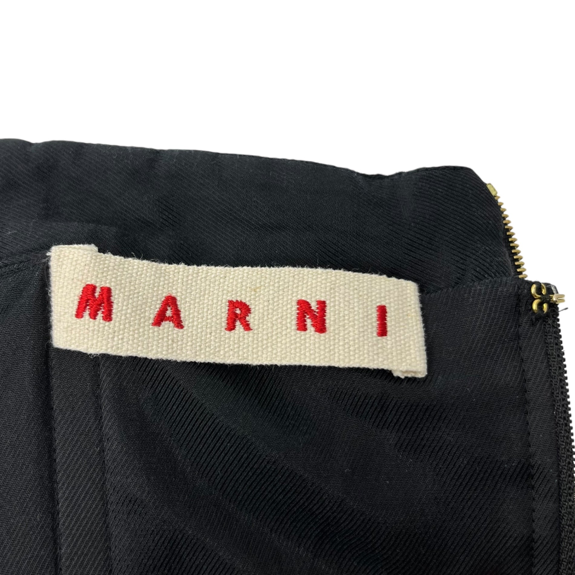 MARNI(マルニ) COMMESSA back zip skirt バック ジップ スカート 0000206987 40(L) ブラック