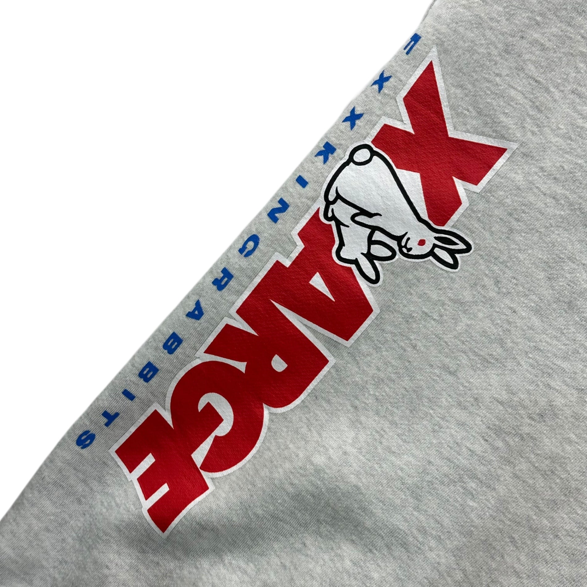 #FR2×X-LARGE(エフアールツー×エクストララージ) W-name Logo Sweatpants 裏起毛 スウェット パンツ FRP182 M ライトグレー