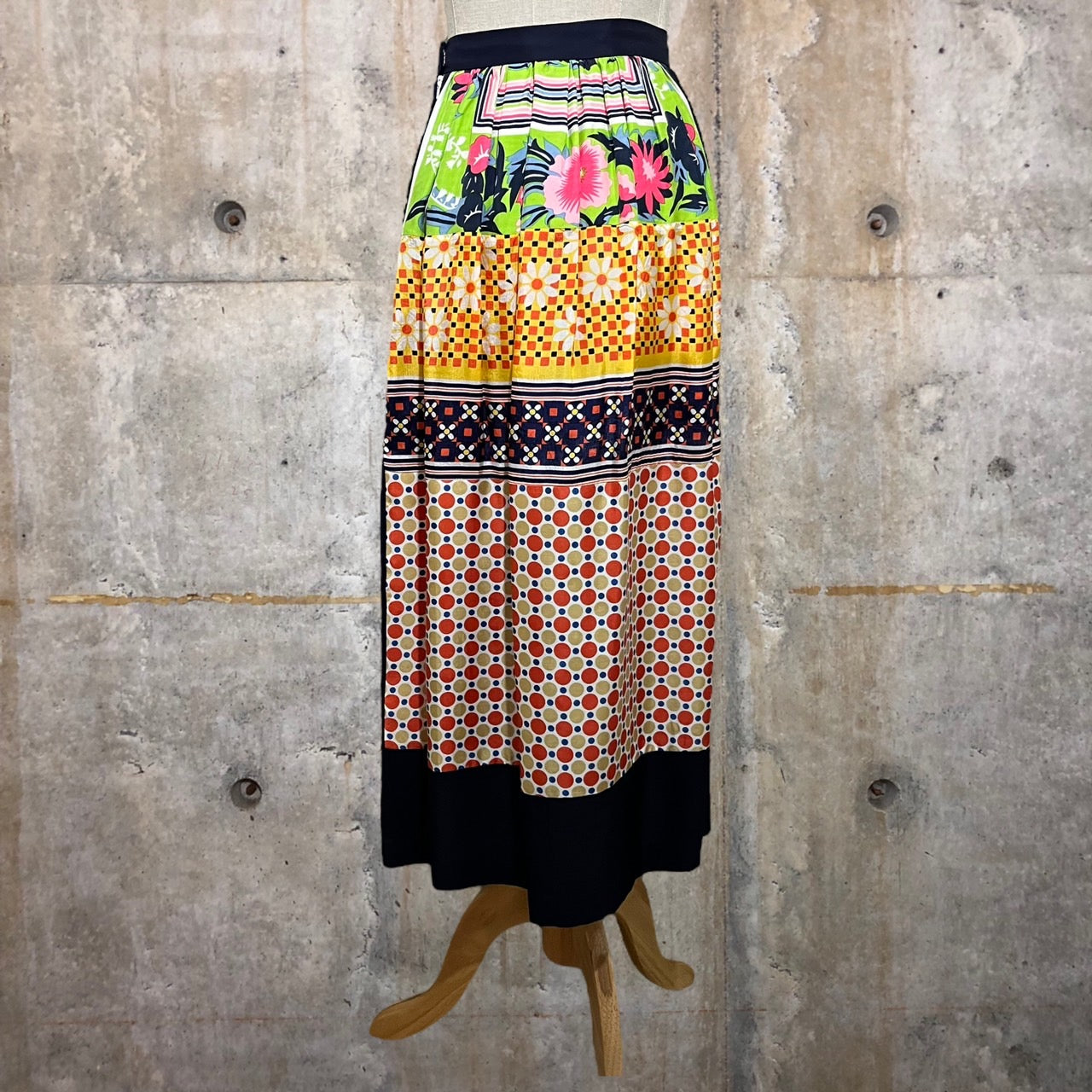 tricot COMME des GARCONS(トリココムデギャルソン) 02SS総柄マキシスカート TS 02007S S ミックス AD2001