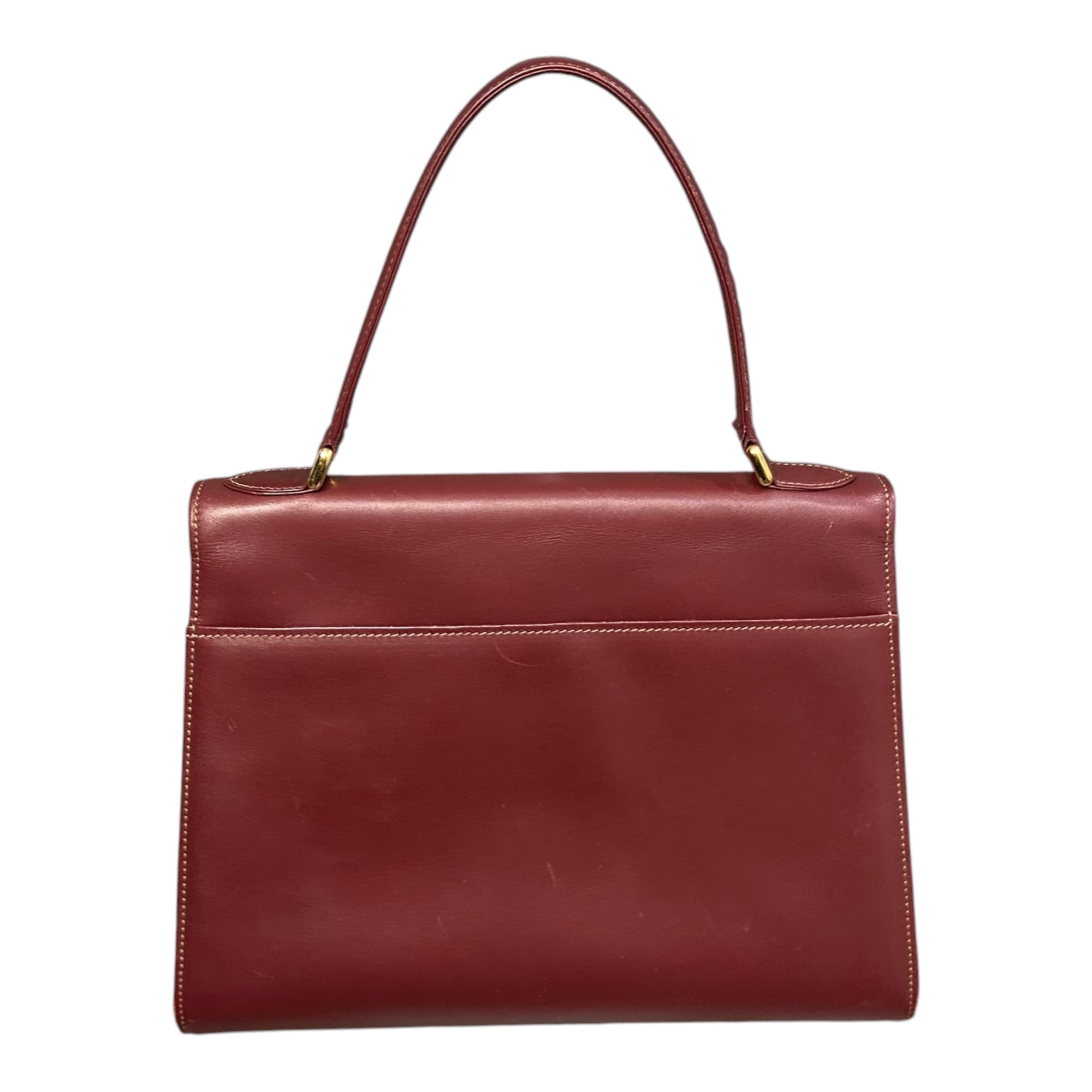 Cartier(カルティエ) Must de Cartier Handbag マストライン ハンド バッグ ボルドー