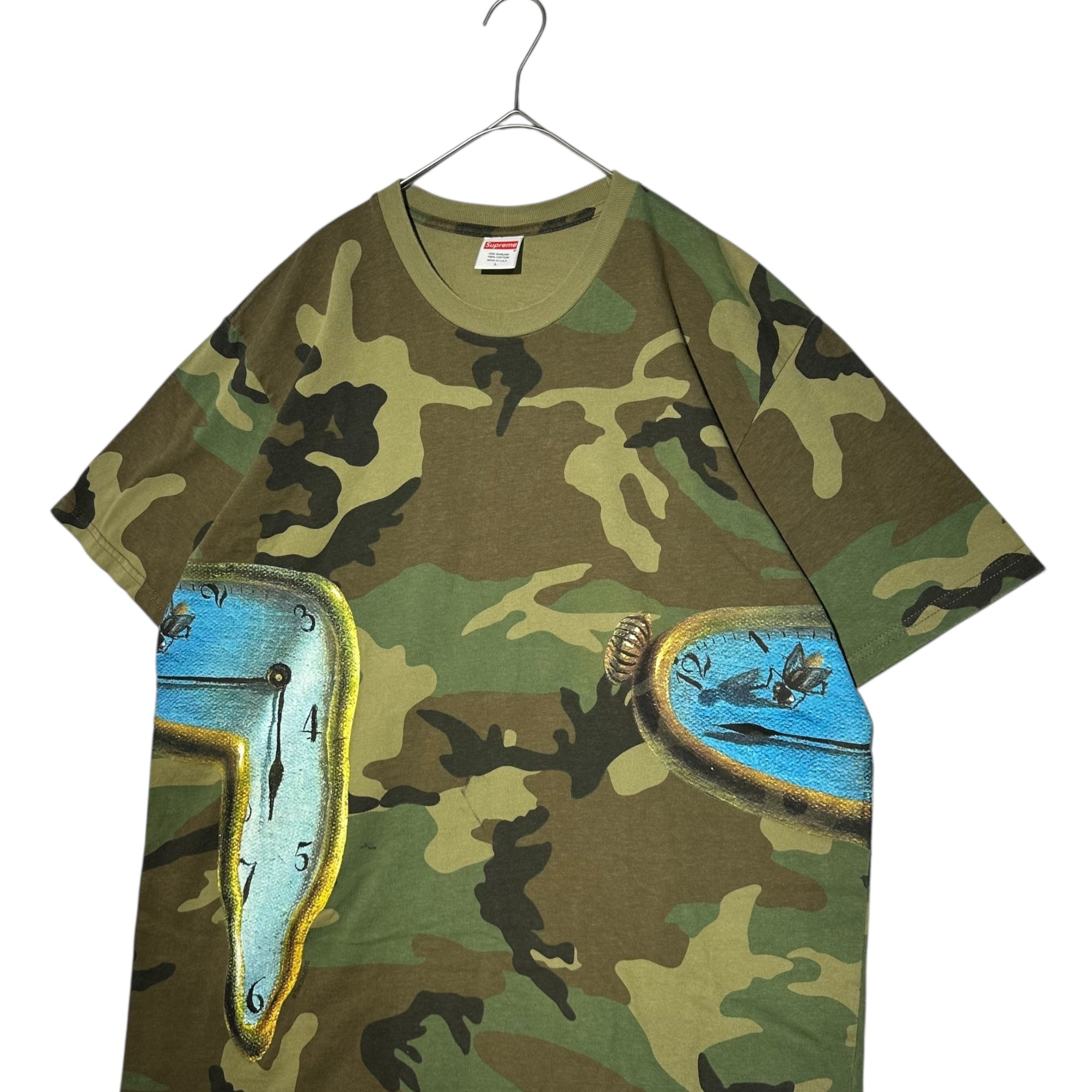 SUPREME(シュプリーム) 19SS Salvador Dali The Persistence of Memory Tee サルバドール ダリ Tシャツ L カーキ カモ 時計
