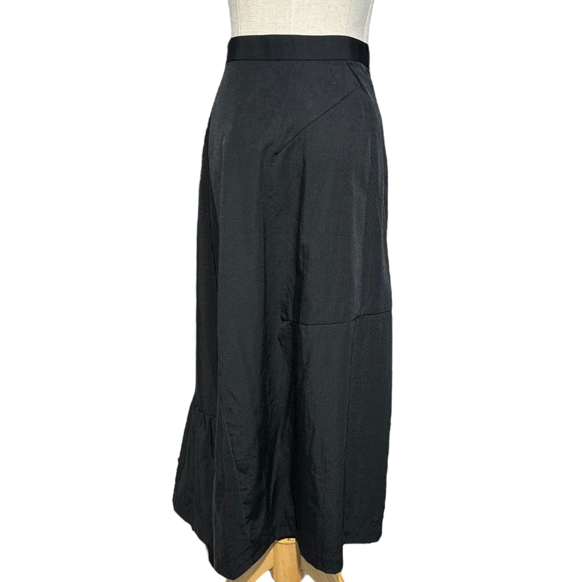 tricot COMME des GARCONS(トリココムデギャルソン) 90's Asymmetric nylon mermaid long skirt アシンメトリー ナイロン マーメード ロング スカート TS-10010S S ブラック AD1995 90年代