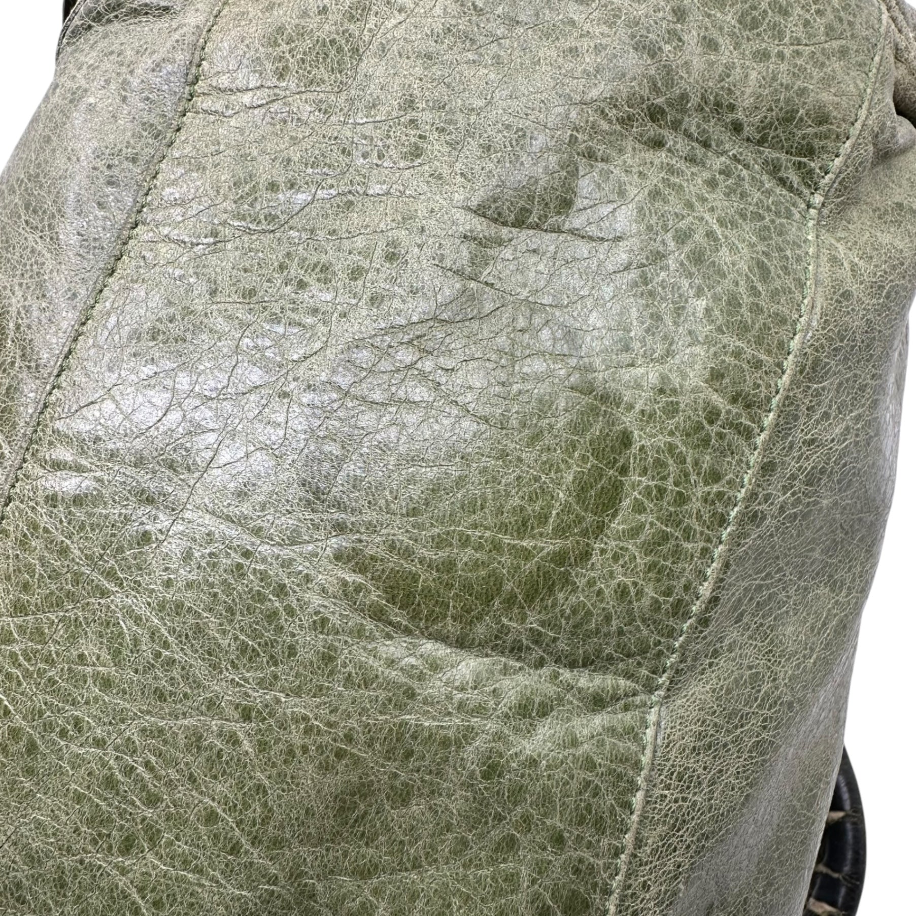 BALENCIAGA(バレンシアガ) 00's THE FIRST ザ ファースト 2WAY ショルダー バッグ 128528 502752 モスグリーン ショルダー レザー