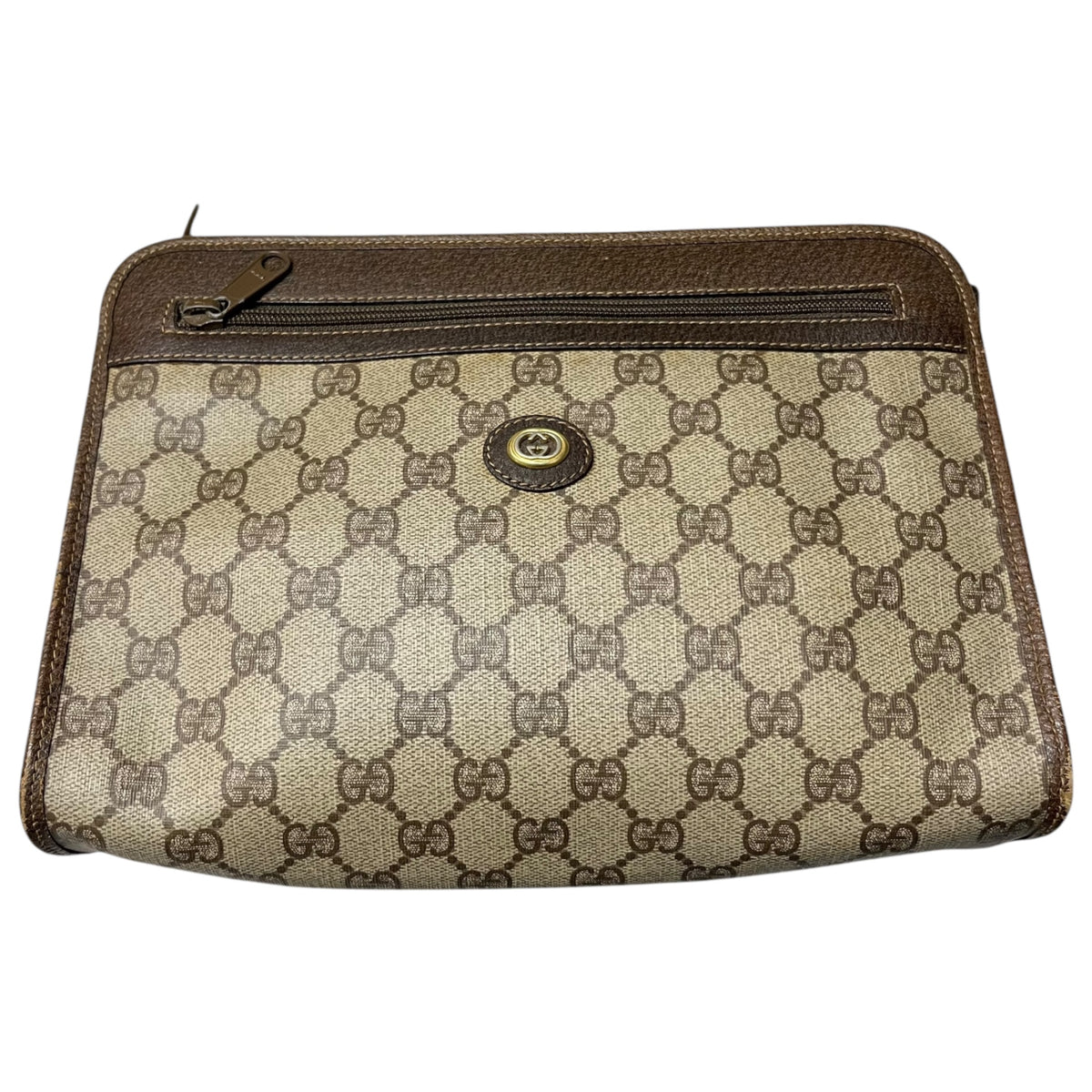 GUCCI(グッチ) Vintage GG canvas pouch ヴィンテージ GG キャンバス 