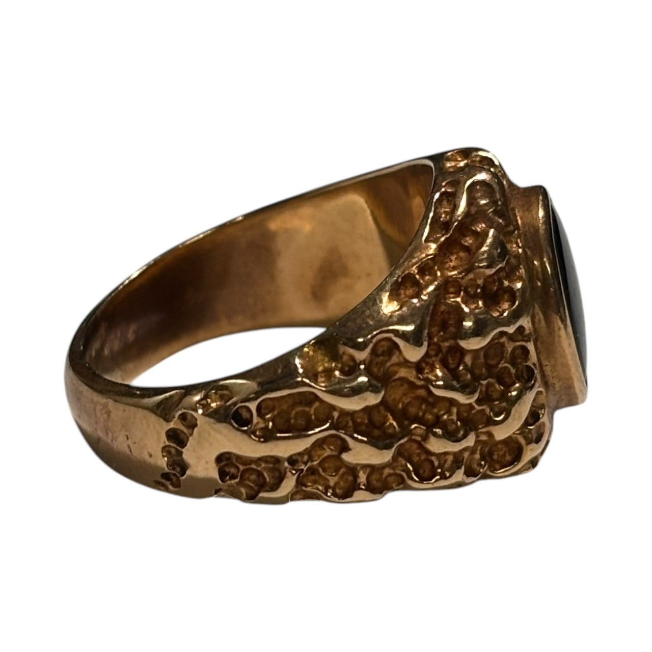 VINTAGE(ヴィンテージ) 90's 14K Nugget Ring ナゲット リング 17号 ゴールド VN刻印 90年代 指輪 カレッジ 重さ:11.5g