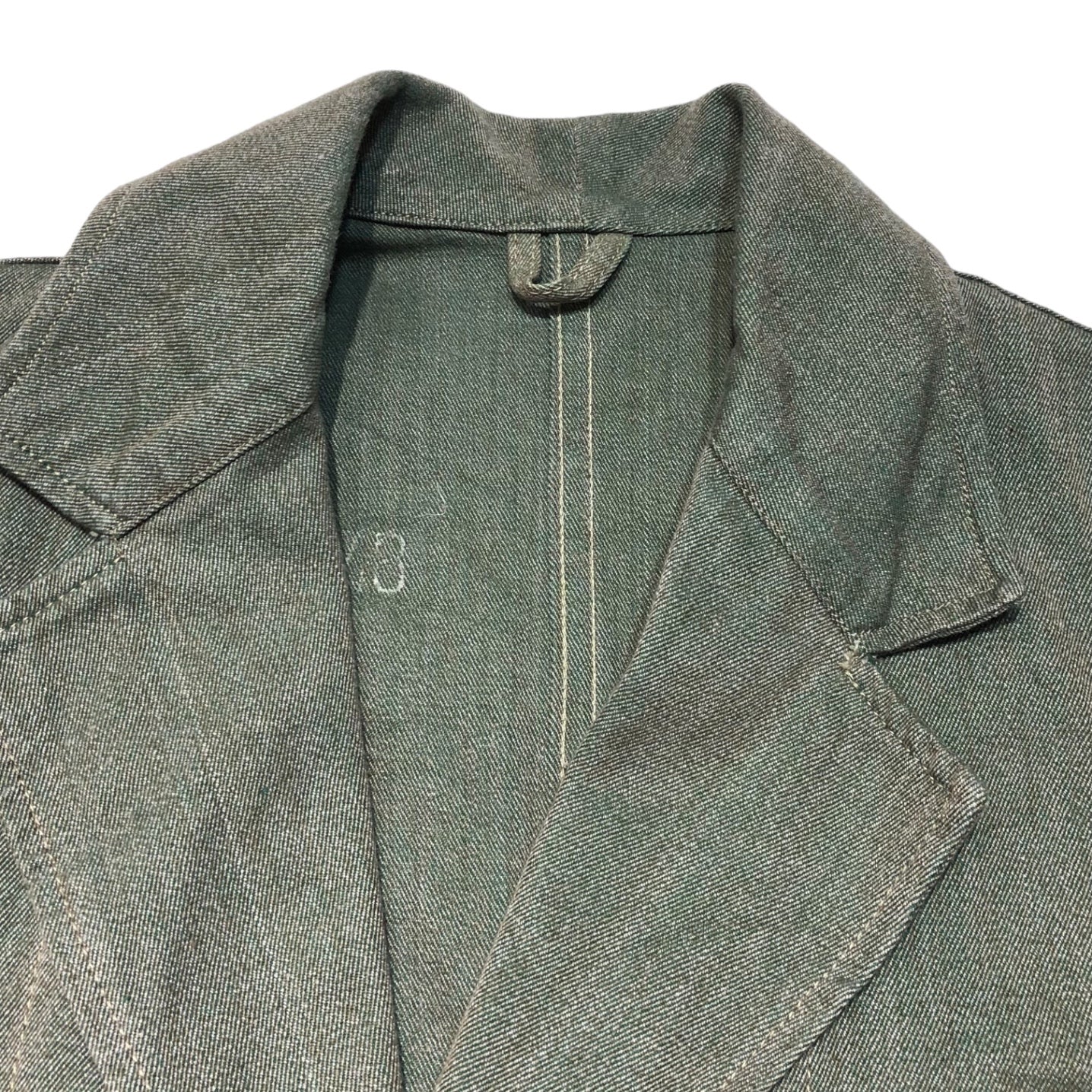 Swedish army(スウェーデン軍) 60's Prisoner setup プリズナー セットアップ 48(L程度) カーキグリーン FRISTADS SANFOR 60年代 ヴィンテージ