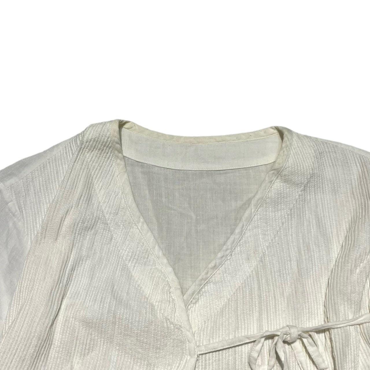 nest Robe(ネストローブ) 19ss Khadi cotton pintuck blouse カディコットン ピンタック ブラウス 01192-1135 FREE ホワイト