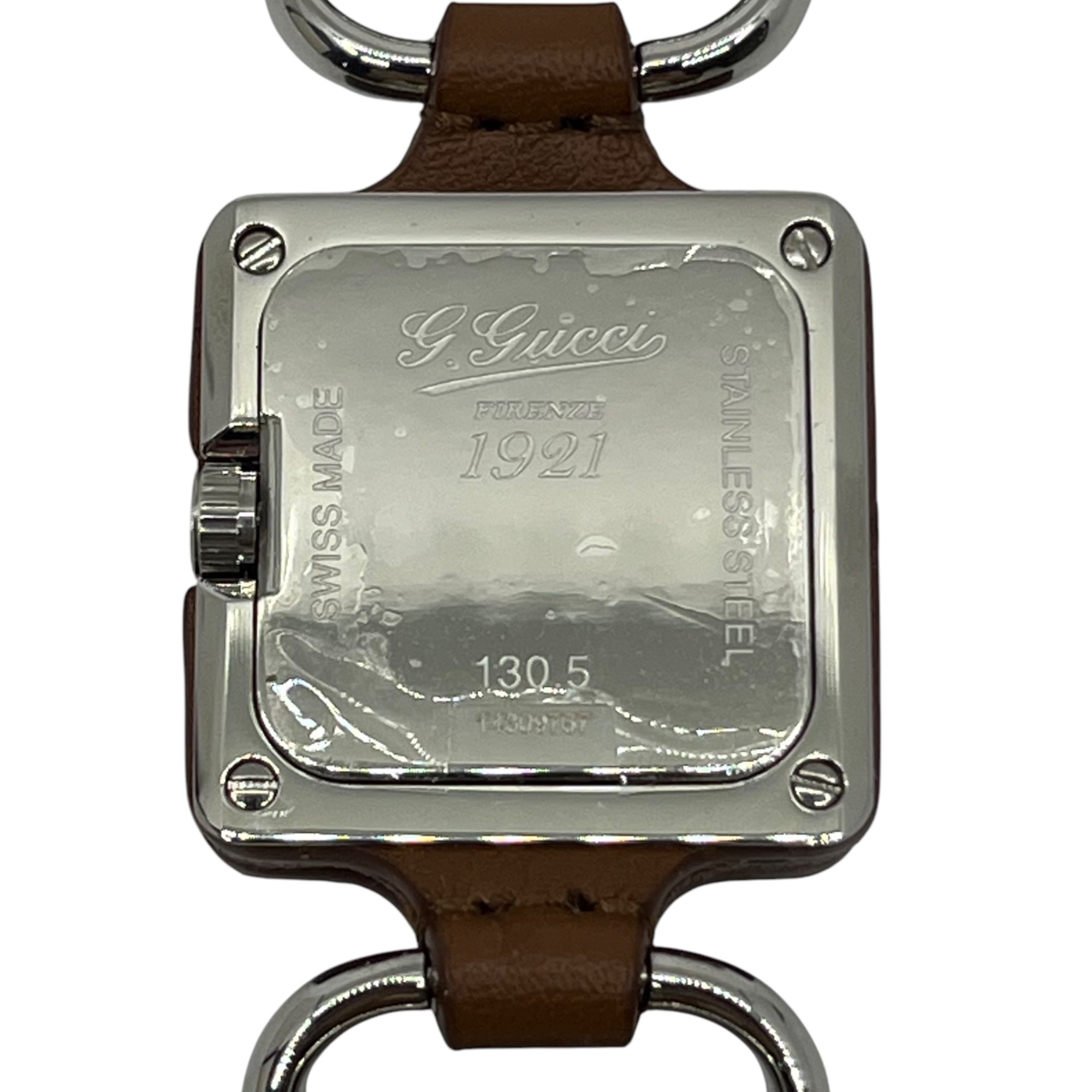 GUCCI(グッチ) pendant watch レザー ペンダント ウォッチ YA130417 FREE ブラウン 箱・ケース付 ネックレス 時計