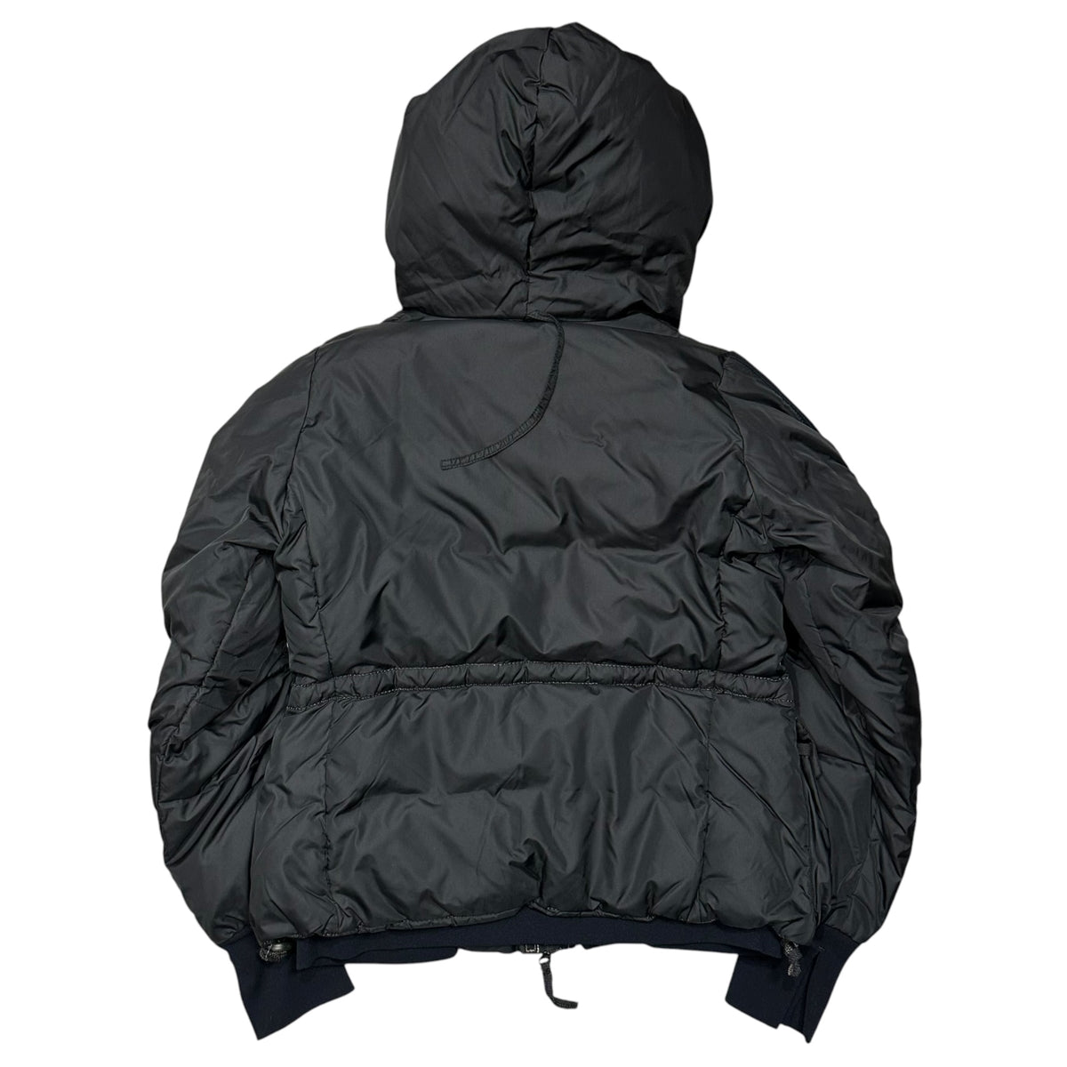 MARITHE FRANCOIS GIRBAUD(マリテフランソワジルボー) Metal-Button Hooded Down Jacket メタル ボタン フーデッド ダウン ジャケット M7-7960 M ブラック×ネイビー