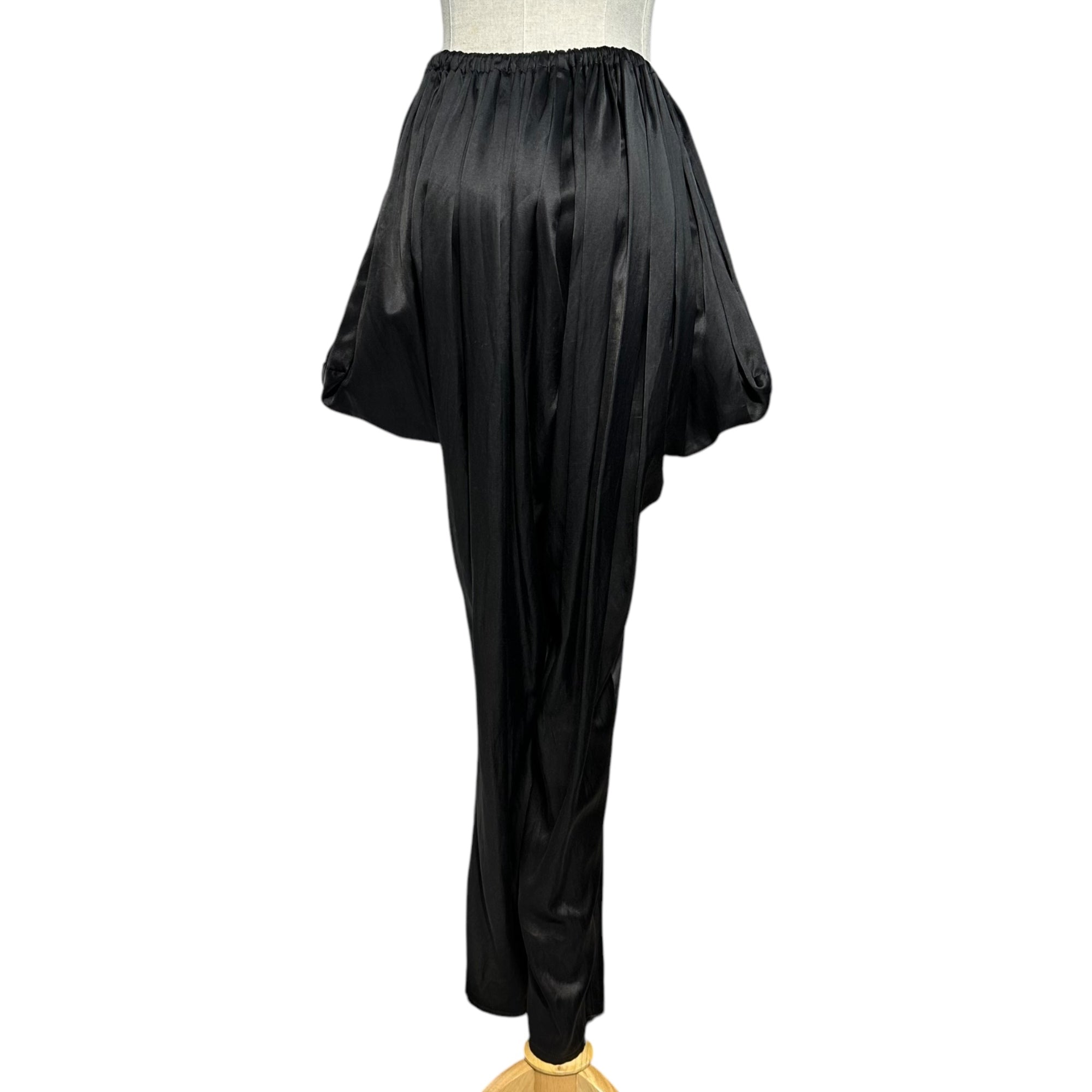 LIMI feu(リミフゥ) 19AW Mixed fabric deformation pants ミックス ファブリック 変形 パンツ LC-P23-903 S ブラック