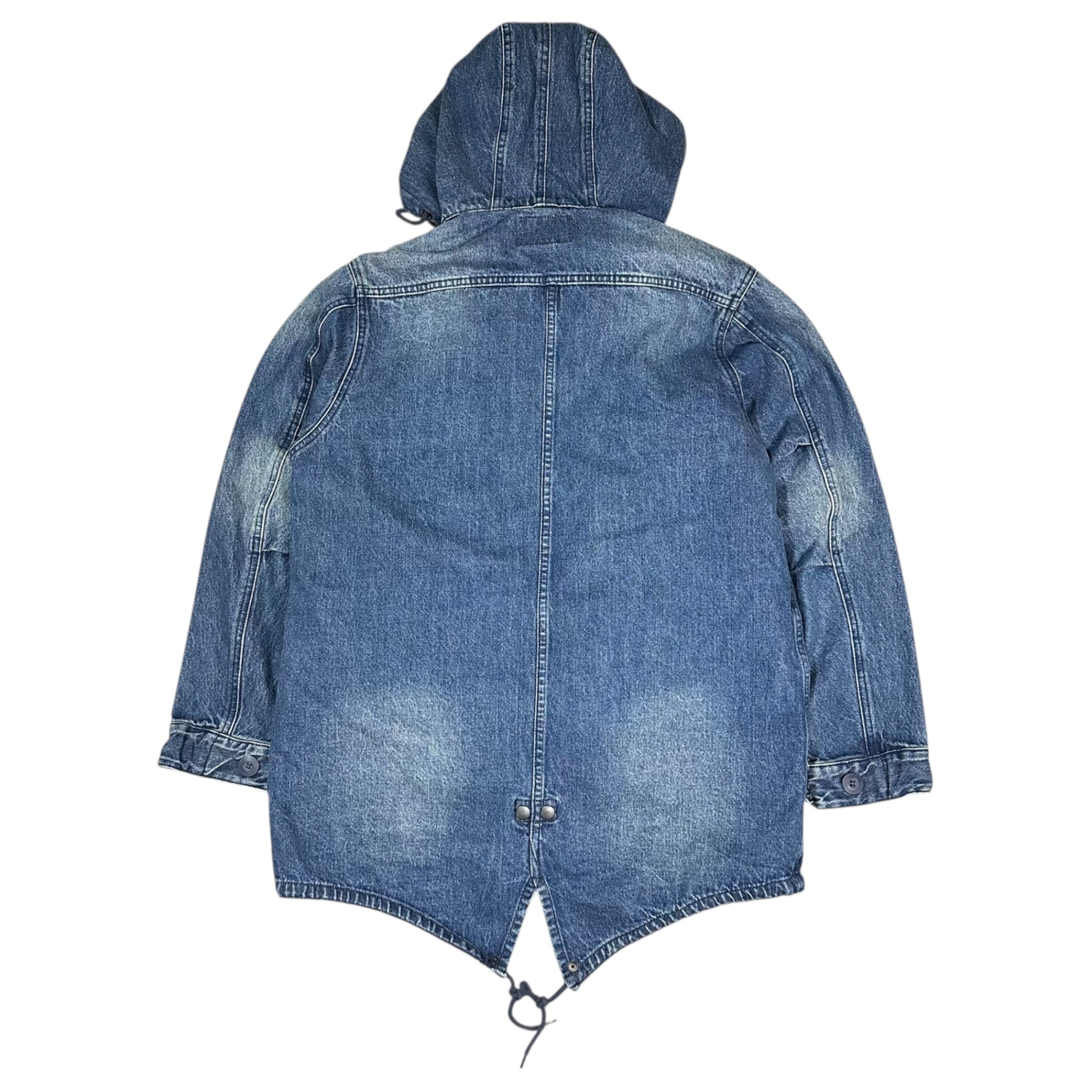 HOUSTON(ヒューストン) Liner-lined Denim Hooded Coat ライナー付き デニム フーデッド コート 50938 M インディゴ