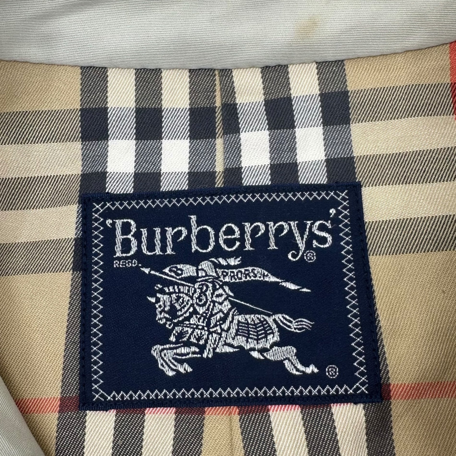 Burberrys(バーバリーズ) 90's Lined Nova Check Trench Coat ライニング ノバチェック トレンチ コート L程度 ベージュ 90年代