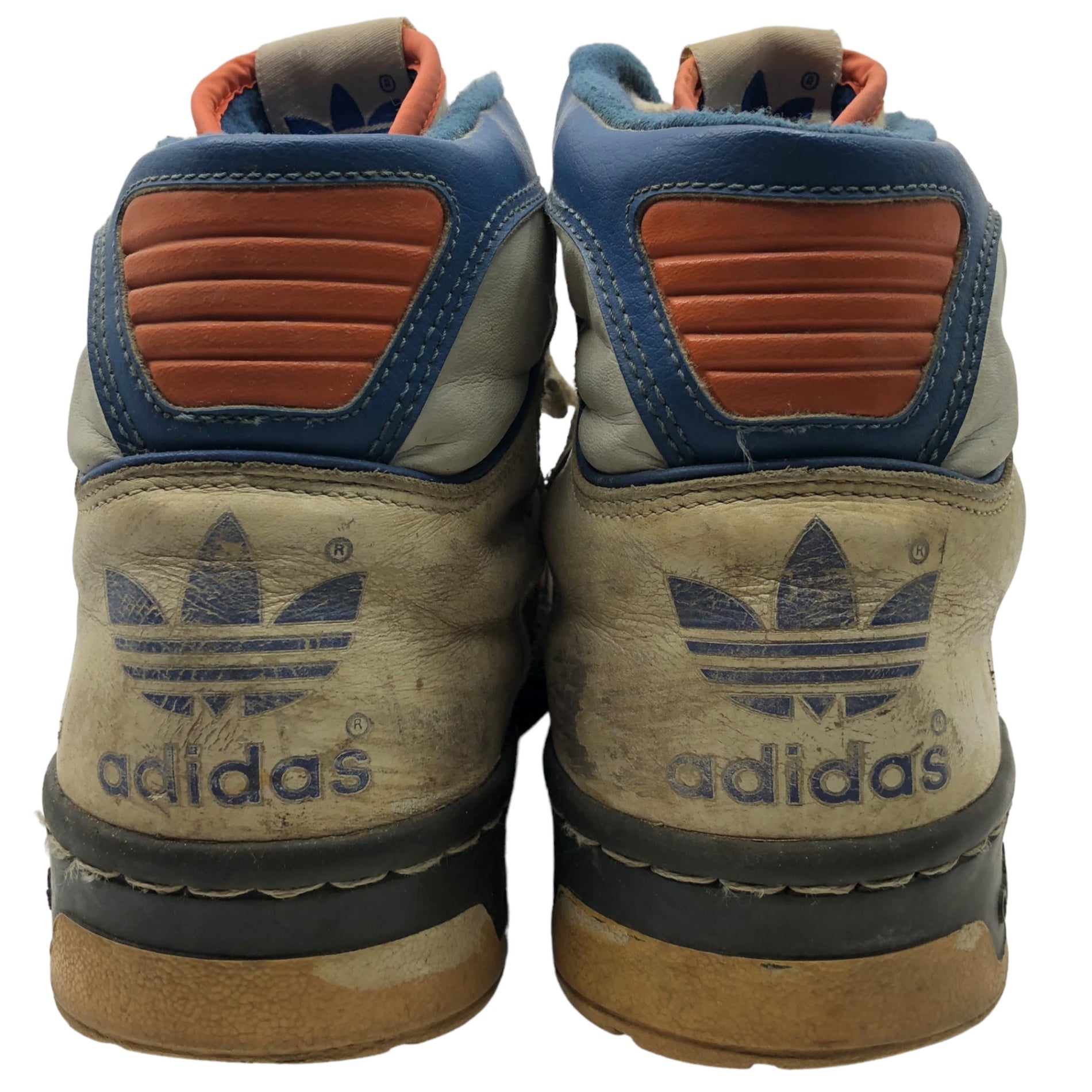 adidas(アディダス) 80's EWING 80年代 ユーイング フランス製 ヴィンテージ ハイカット スニーカー SIZE 44(28cm程度) ホワイト×ブルー