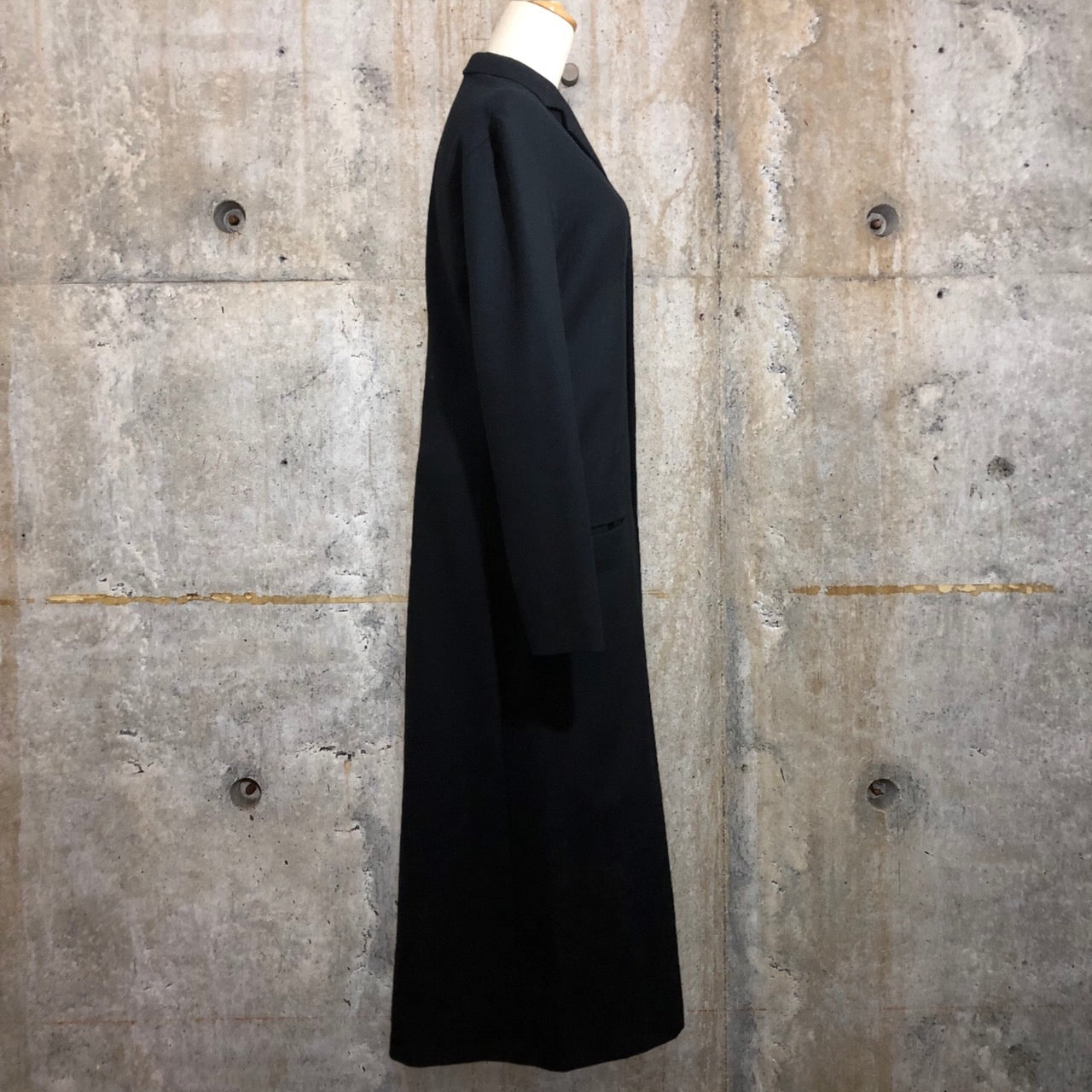 Y'S(ワイズ) ウールギャバジンmany buttonワンピース YN-D01-154 SIZE 2(M) ブラック