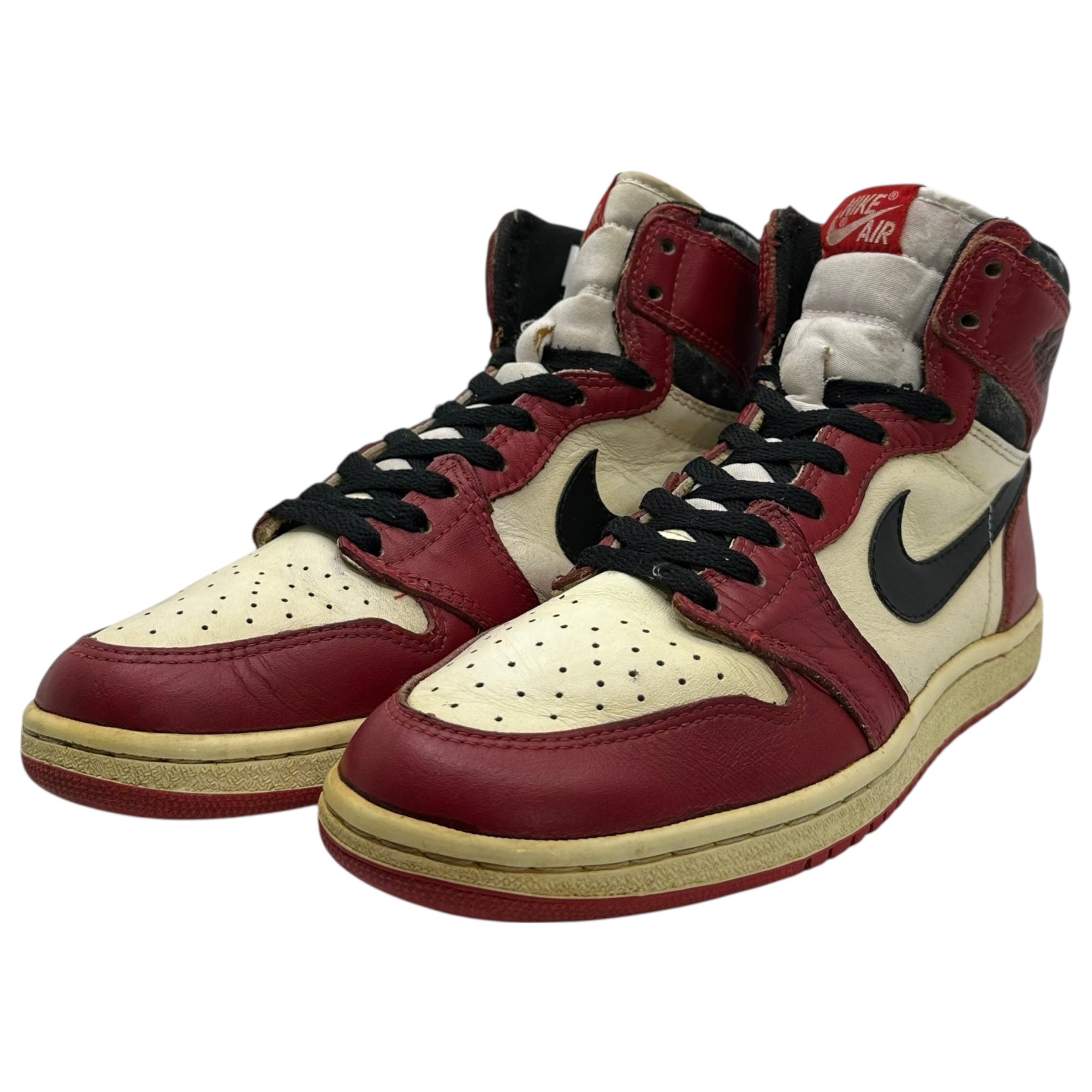 NIKE(ナイキ) 1985 AIR JORDAN 1 ”CHICAGO” エアジョーダン 1 シカゴ オリジナル 850810TH 9 1/2(27.5cm) レッド×ホワイト 1985年製 ヴィンテージ オリジナル ハイカット スニーカー