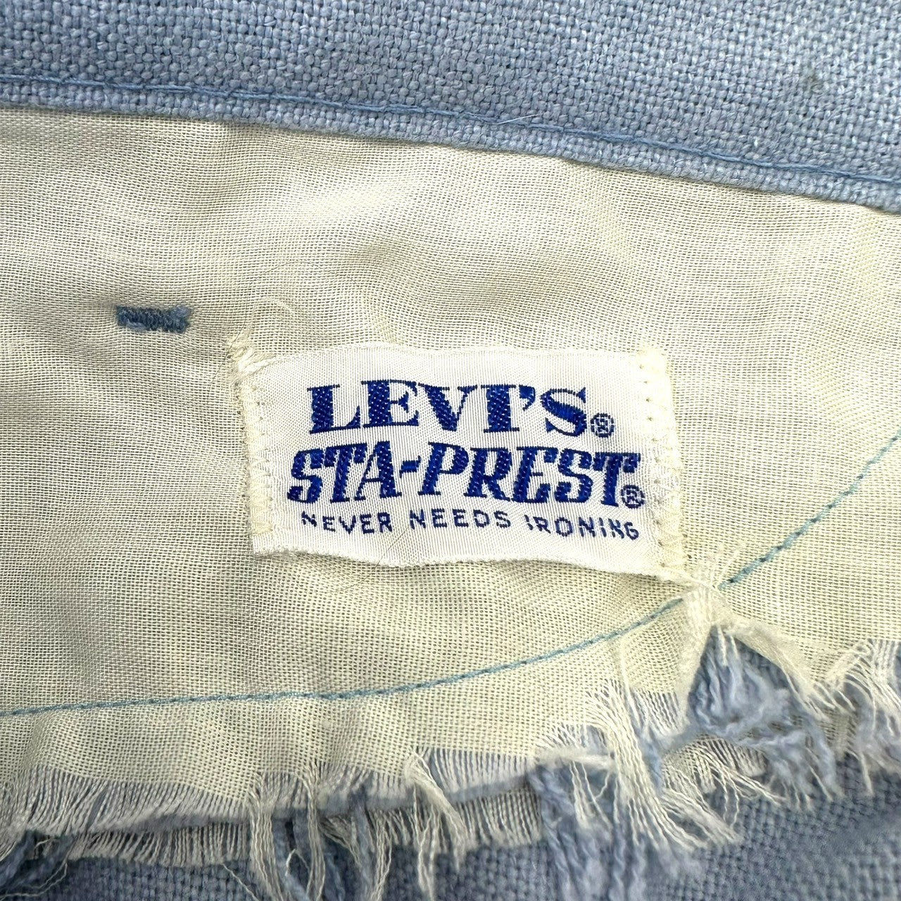 Levi's(リーバイス) 70's STA PREST PANTS slacks 70年代 スタプレ パンツ スラックス W32 ブルー TALON42ジップ