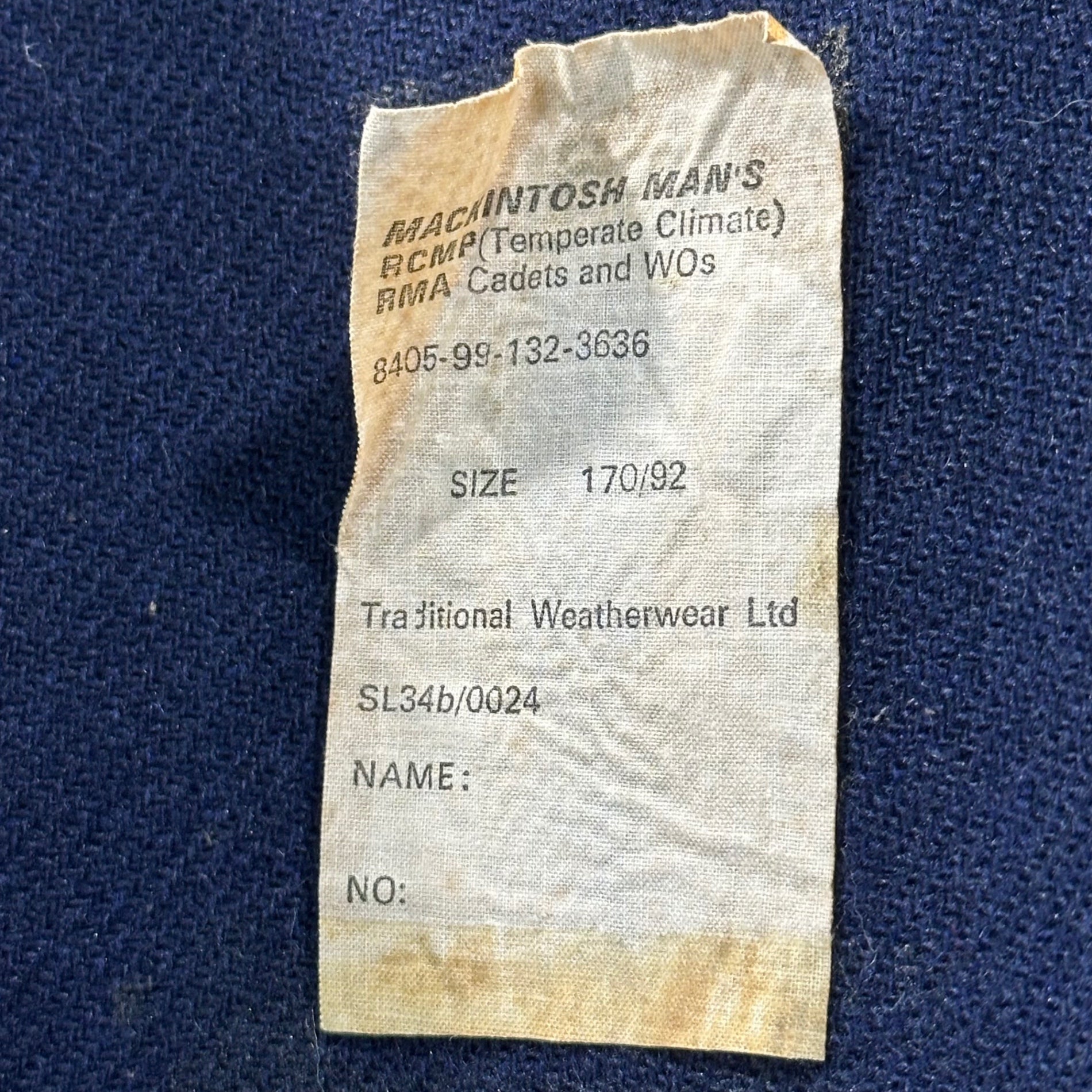 BRITISH MILITARY(イギリス軍) 60's~70's MACKINTOSH WATERPROOF COAT マッキントッシュ社製 ゴム引き トレンチ コート 8405-99-132-3636 170/92 グリーン 60年代~70年代 ヴィンテージ