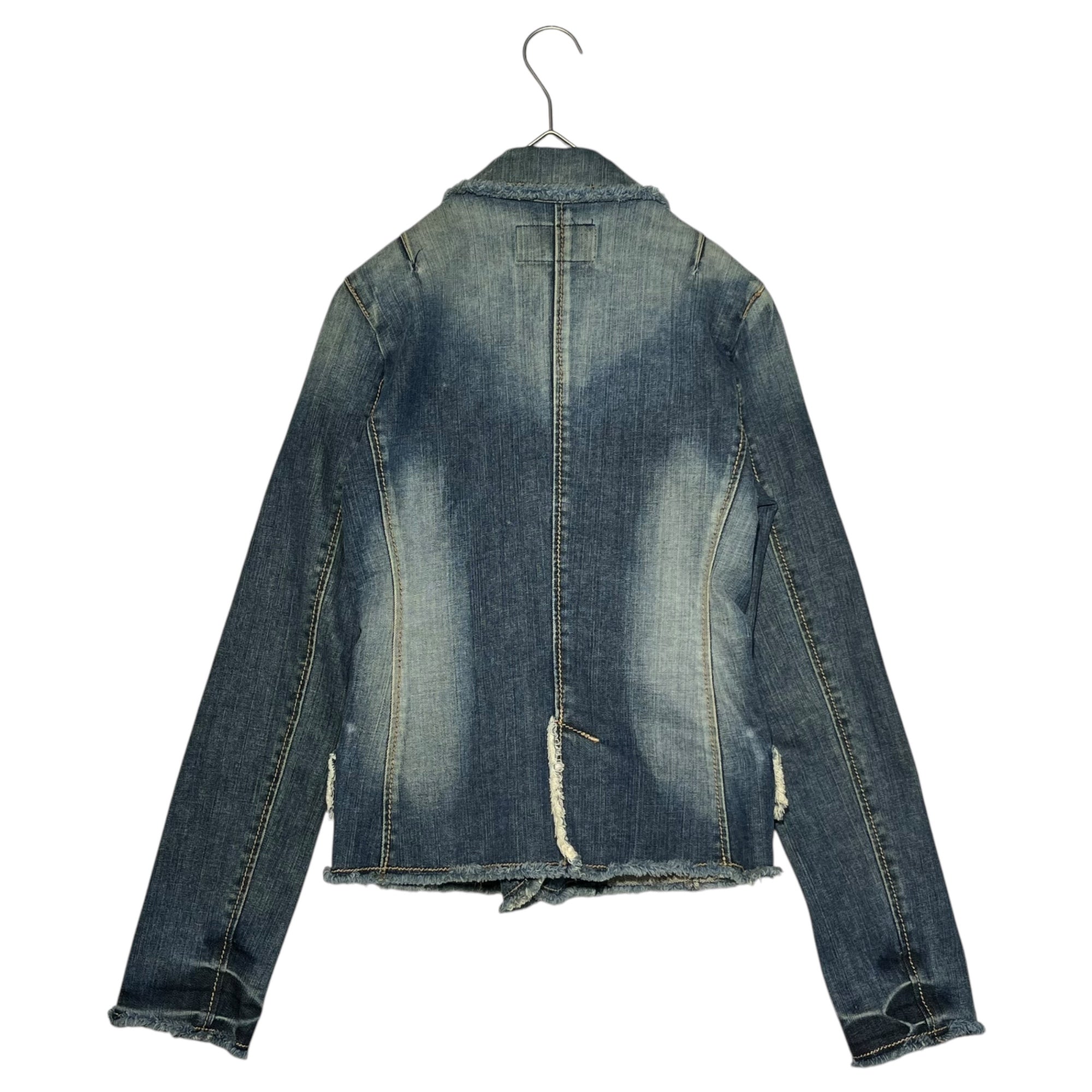 BURBERRY BLUE LABEL(バーバリーブルーレーベル) Denim 1B Tailored Jacket デニム 1B テーラード ジャケット FC536-467-30 38(M程度) インディゴ ブレザー