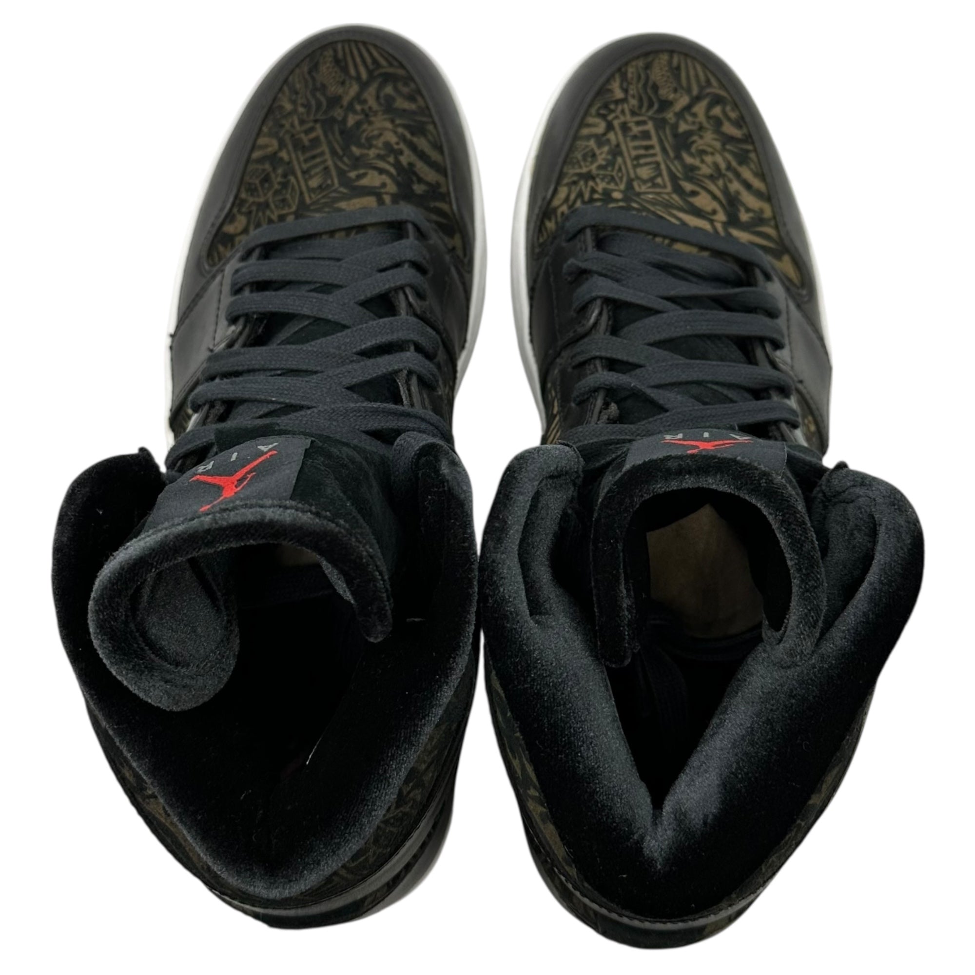 NIKE(ナイキ) 2008 AIR JORDAN 1 RETRO HIGH "PREMIER LASER" エアジョーダン 1 レトロ ハイ プレミアレーサー 332134-061 27.5cm ブラック×ブラウン 箱付 ハイカット スニーカー