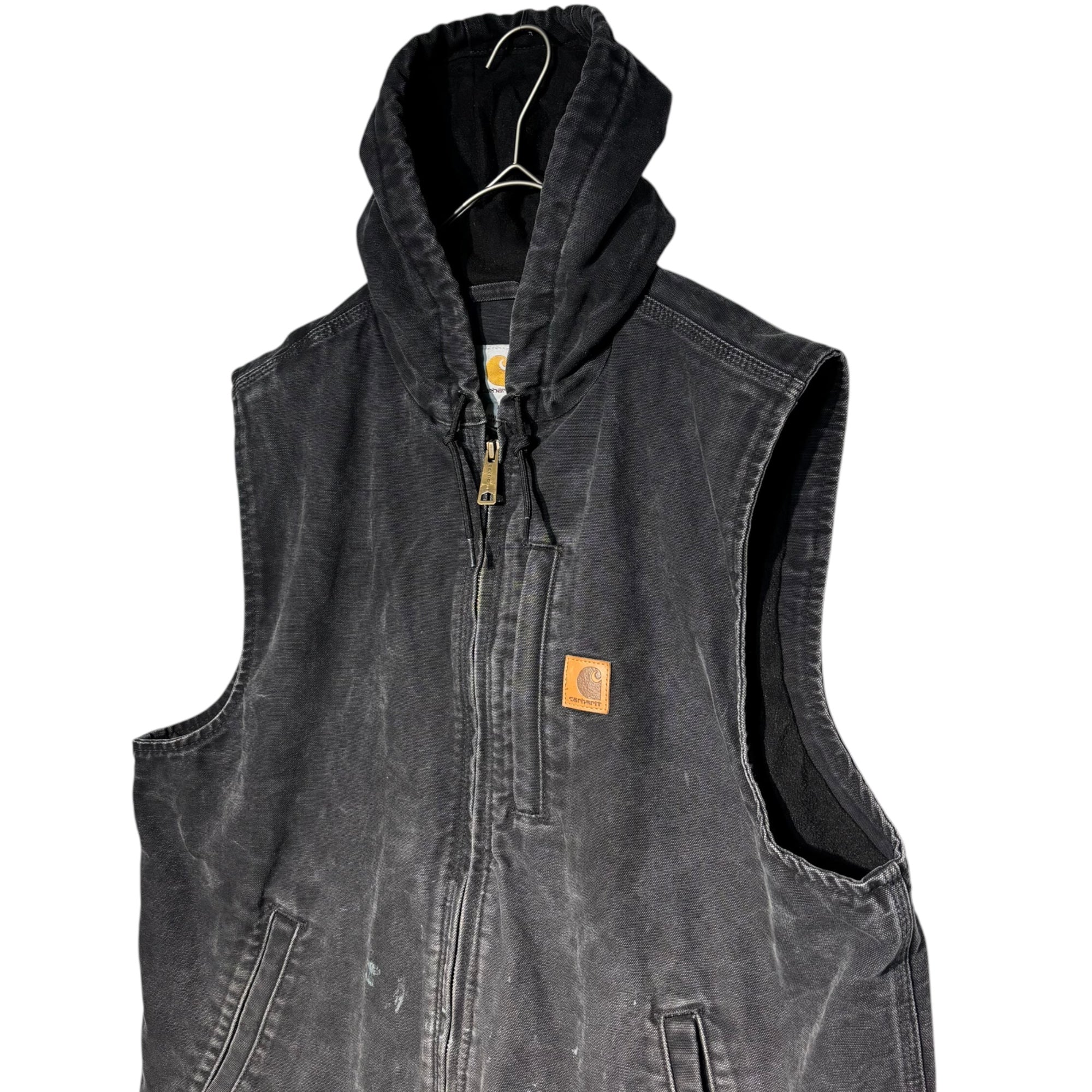 carhartt(カーハート) 00's Active Hoodie Vest アクティブ パーカー ベスト L ブラック フーデット ダック地