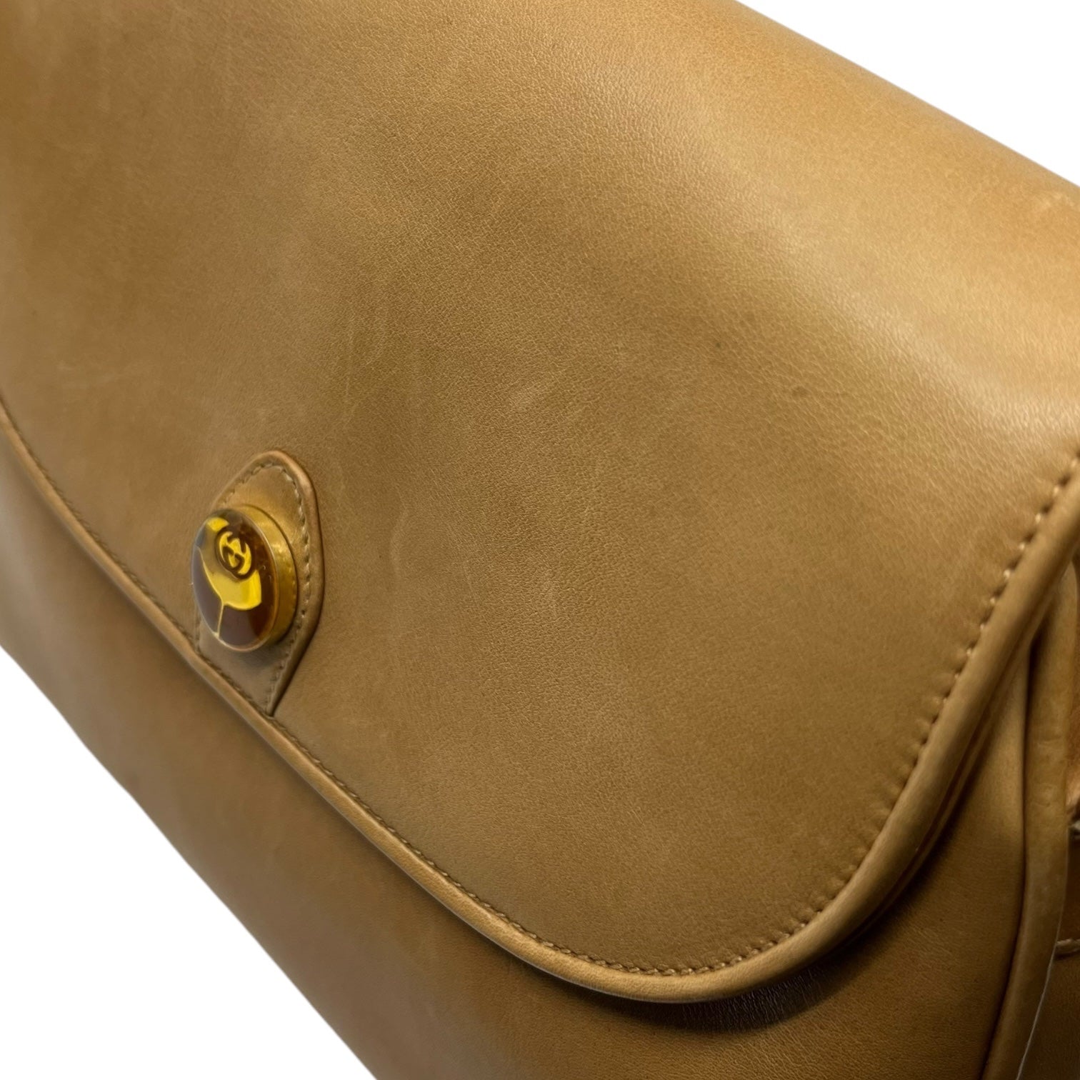 GUCCI(グッチ) GG logo vintage leather shoulder bag ロゴ ヴィンテージ レザー ショルダー バッグ 001/406/1770/0 ブラウン