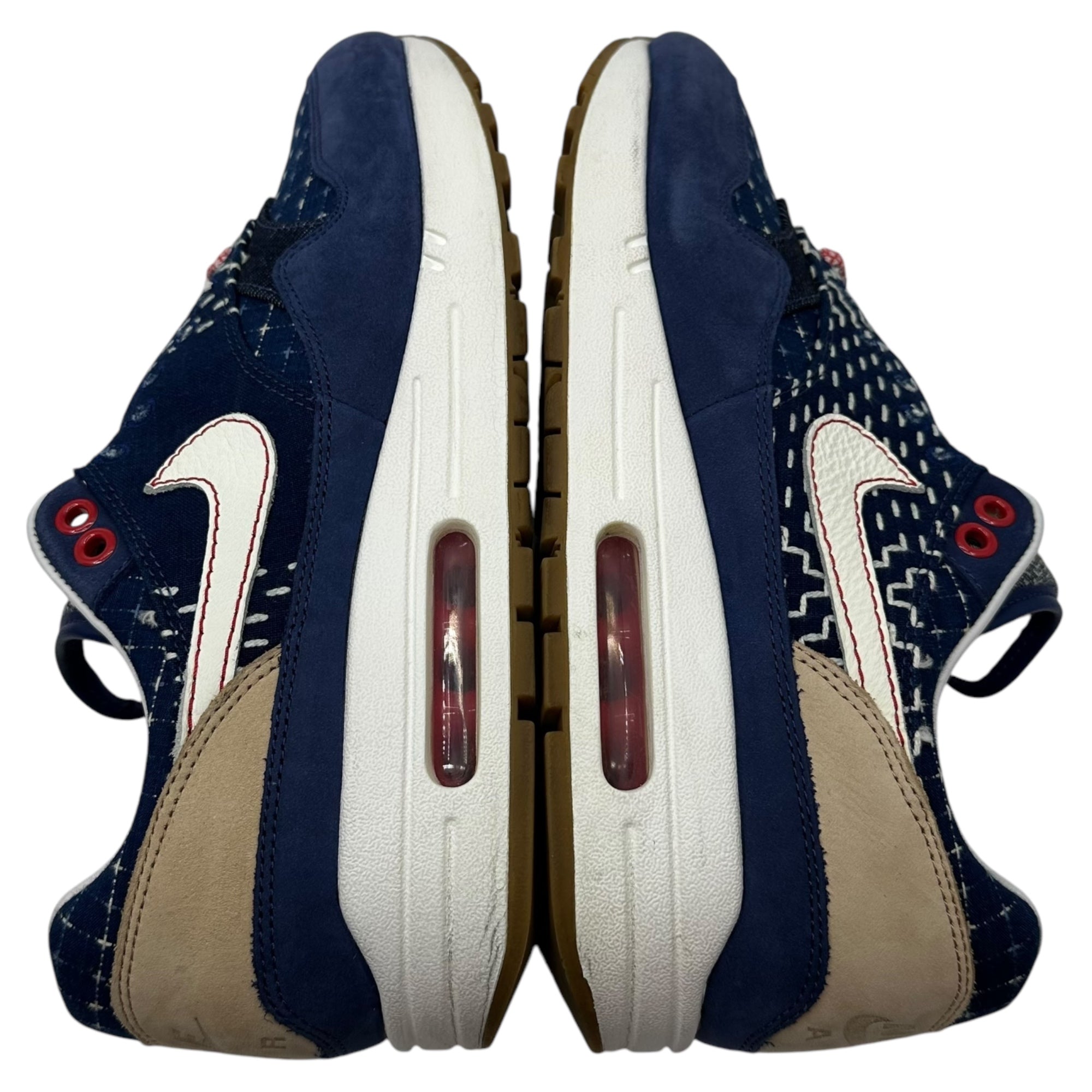 NIKE×DENHAM(ナイキ×デンハム) AIR MAX 1 "BLUE VOID" エアマックス1 "ブルーボイド" CW7603-400 27.5cm ネイビー 箱付 コラボ 刺し子 スニーカー