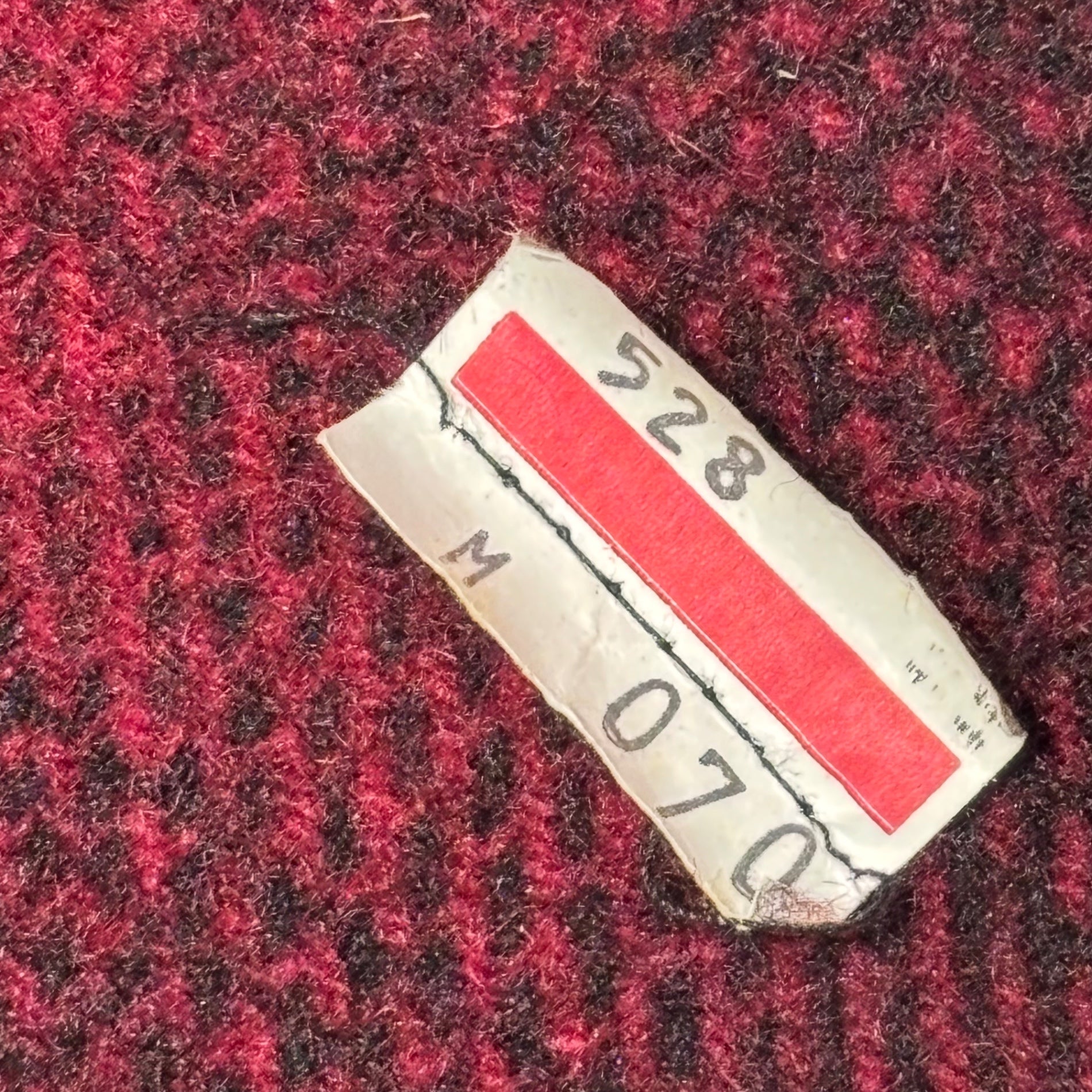 LAUREN RALPH LAUREN(ローレンラルフローレン) 80's Ombre Check Wool Melton Coat オンブレ チェック ウール メルトン コート M(XXL相当) レッド×ブラック 80年代 緑タグ ヴィンテージ ジャケット