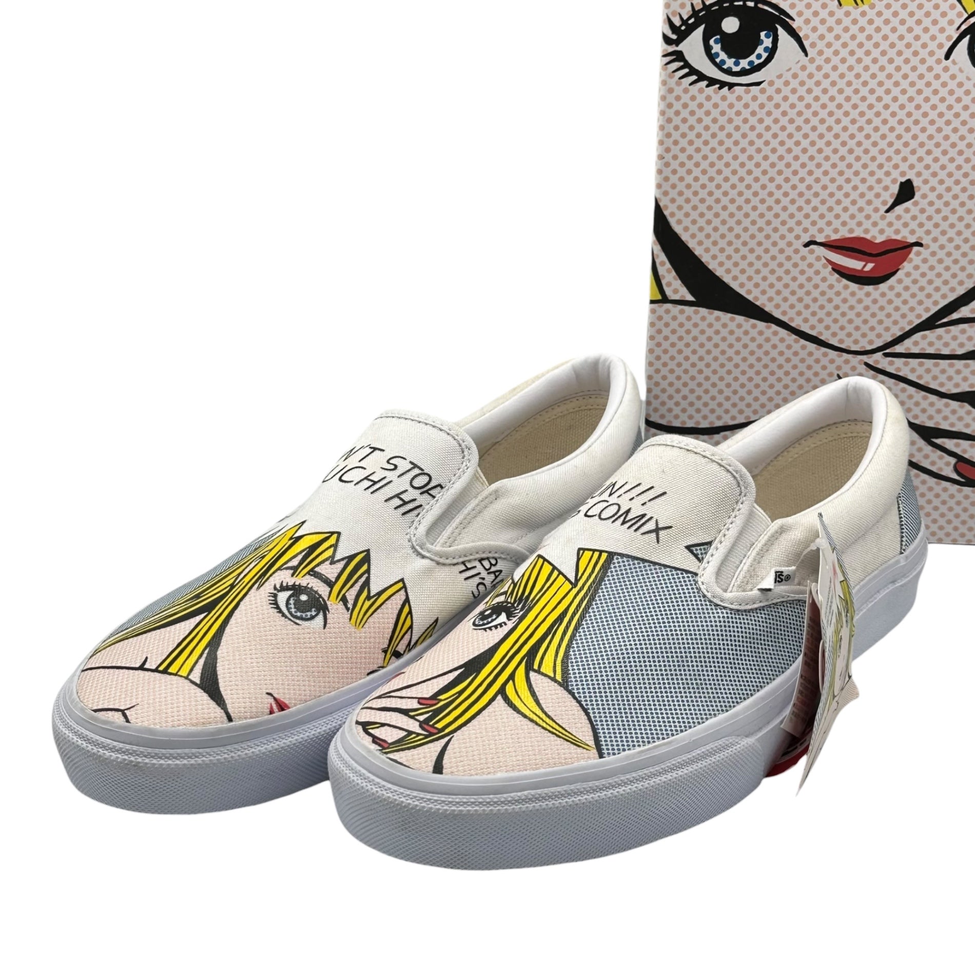VANS(バンズ) V98R HIBARIKUN SLIP ON ストップひばり君 スリッポン スニーカー 616144-0001 29cm ホワイト 箱付