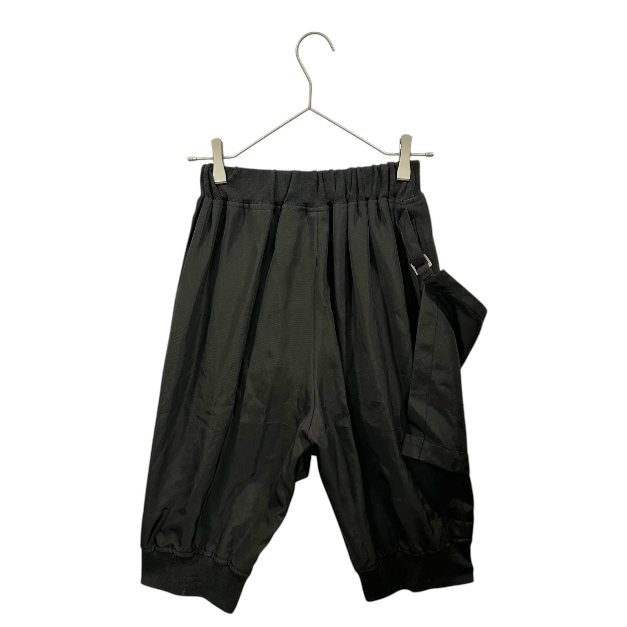 COMME des GARCONS(コムデギャルソン) 90SS 本人期 サイド ポケット ギミック 裾リブ ショーツ personal stage Side pocket gimmick ribbed hem shorts GP-11043S S ブラック
