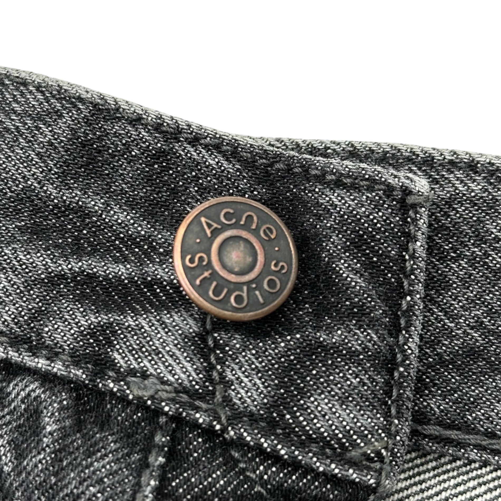 Acne Studios(アクネストゥディオズ) 1989 Ash Black バギー ヴィンテージブラック デニム パンツ B00322 28/30 ブラック ワイド