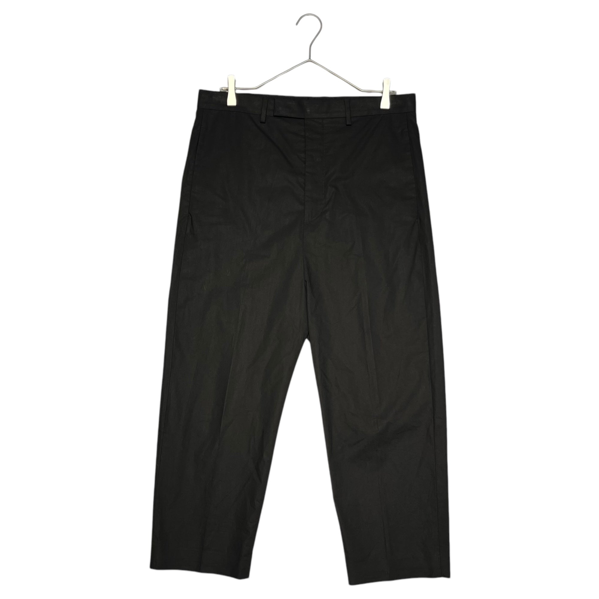 Rick Owens(リックオウエンス) 21SS 7/8 cotton slacks 7分~8分丈 コットン スラックス ASTAIRES クロップド RU21S6359-P 46 ブラック