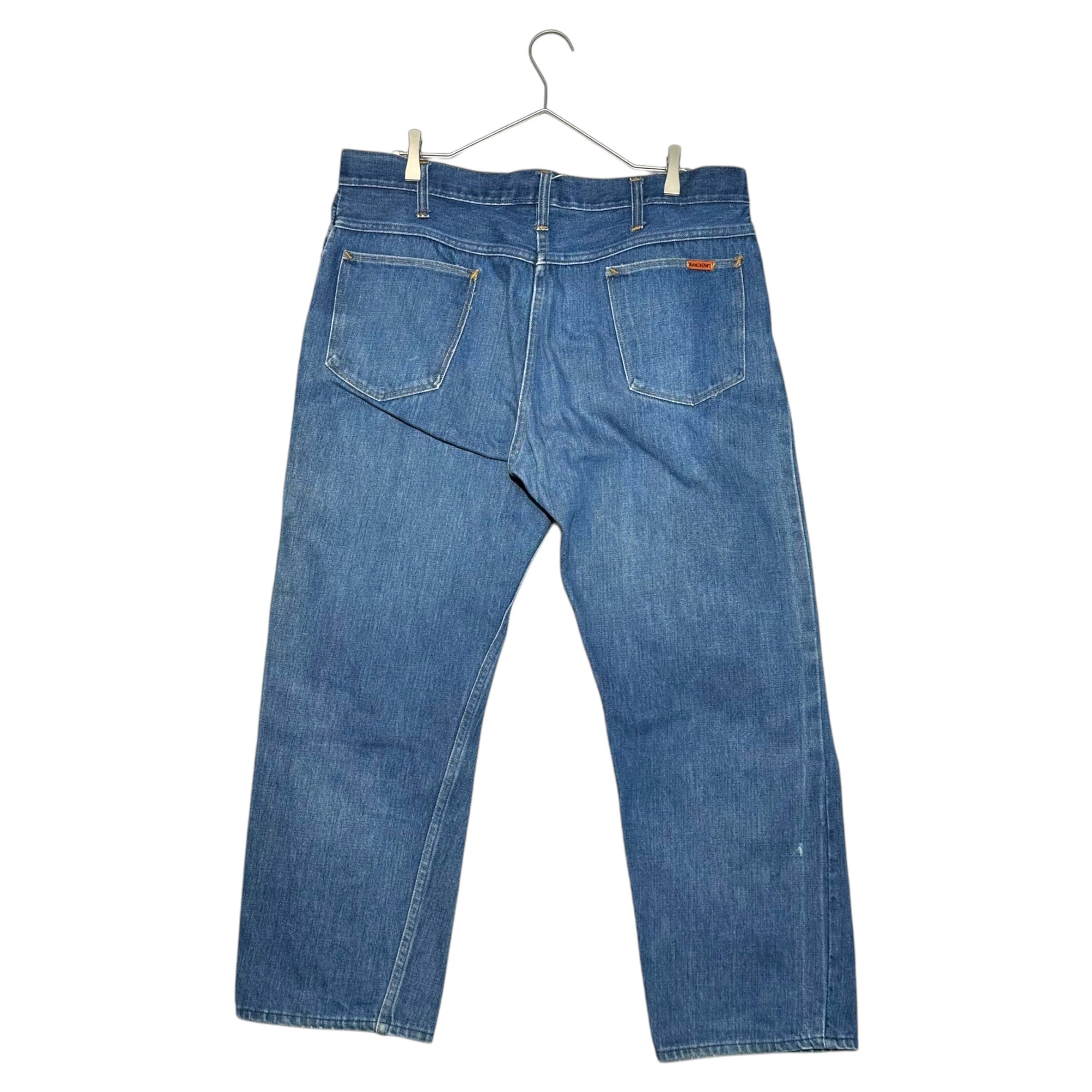 RANCHCRAFT(ランチクラフト) 60's~70's vintage straight denim pants ヴィンテージ ストレート デニム パンツ VDR-2897 868-1023 W38程度(実寸96cm) インディゴ JC Penney TALON ジップ 60年代~70年代