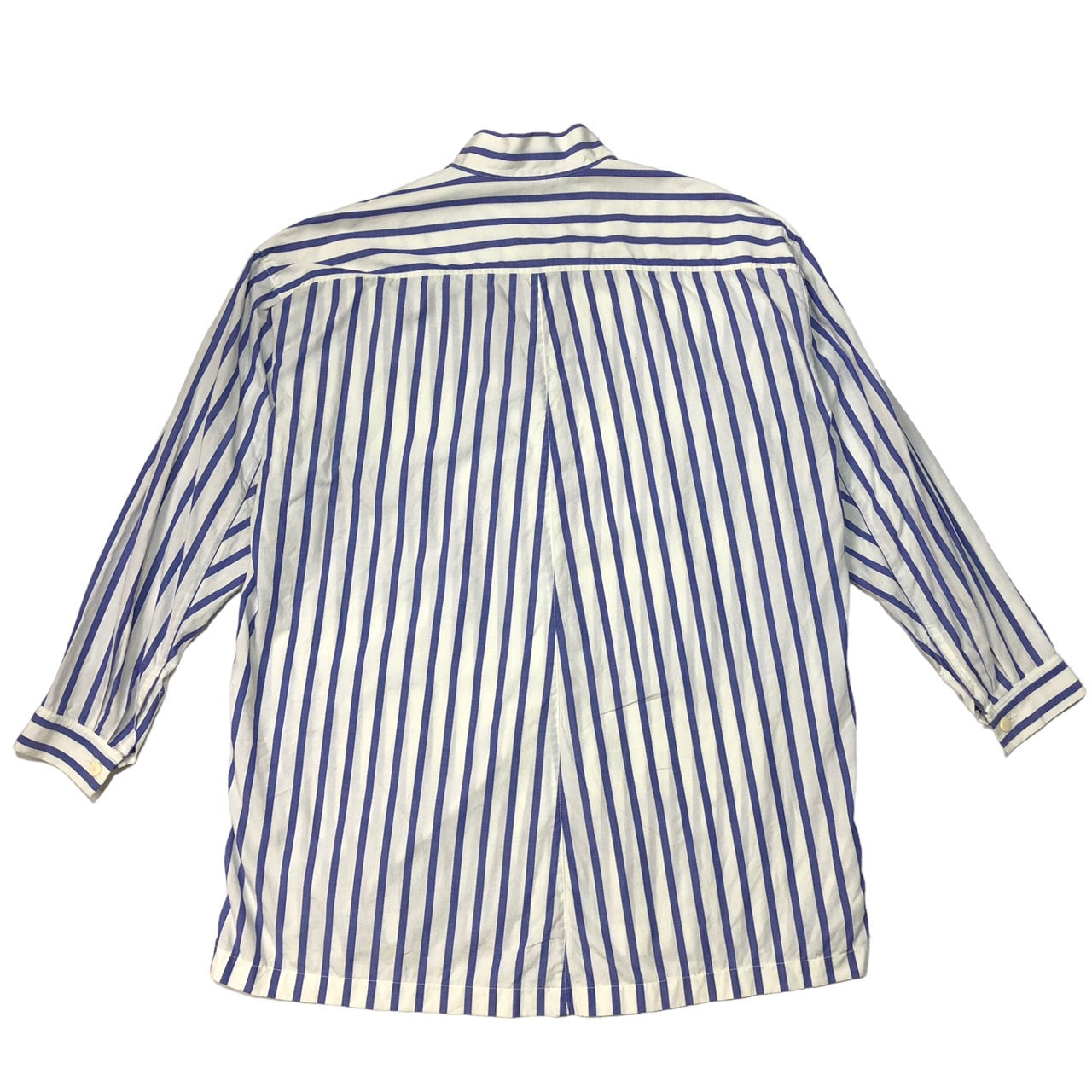ISSEY MIYAKE(イッセイミヤケ) 80's筆タグスタンドカラーストライプシャツ JG12099 M ブルー×ホワイト
