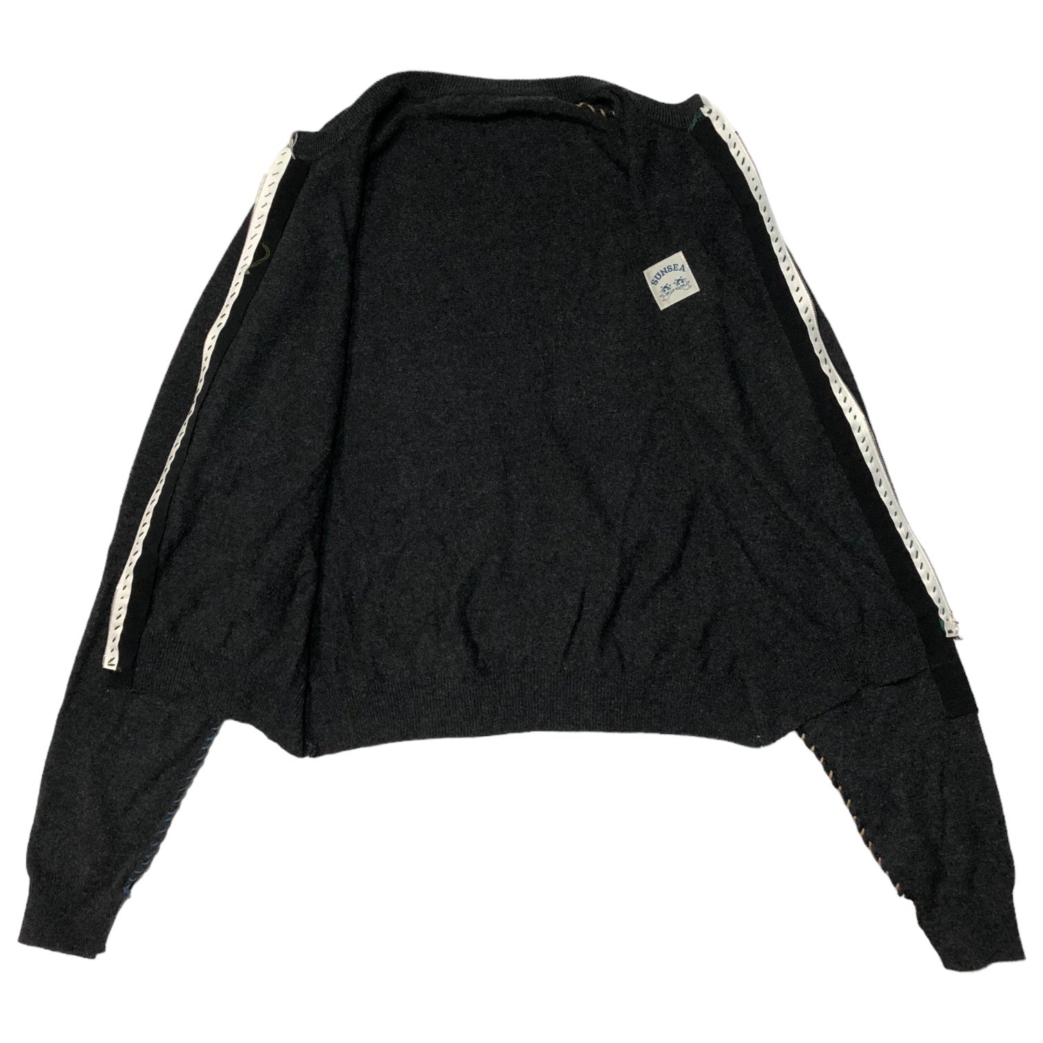 SUNSEA(サンシー) 24SS CASHMERE ZIP CARDIGAN カシミア ジップ カーディガン 28th collection SUNSEA2851 SIZE 3(L) チャコール 2024年2月発売完売品