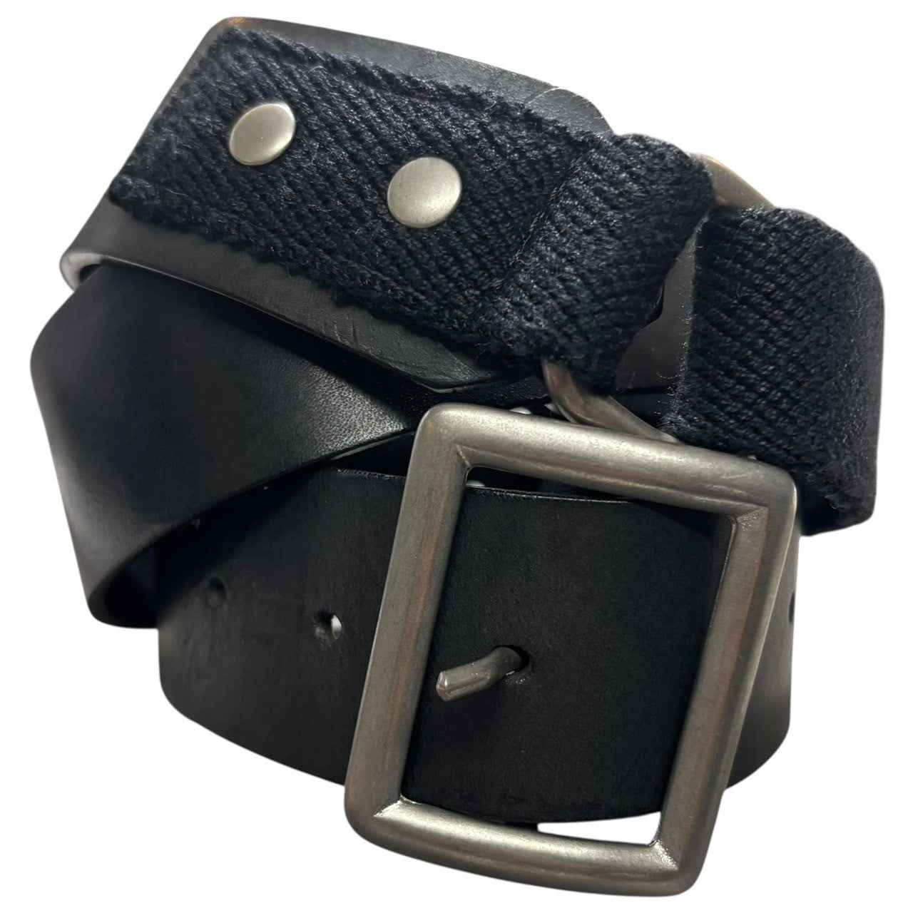 MAISON MARTIN MARGIELA×H&M(メゾンマルタンマルジェラ×エイチアンドエム) 12AW RE-EDITION EXTENDED BELT 再構築 ミリタリー 延長 ベルト ブラック 05SS 復刻 レザー