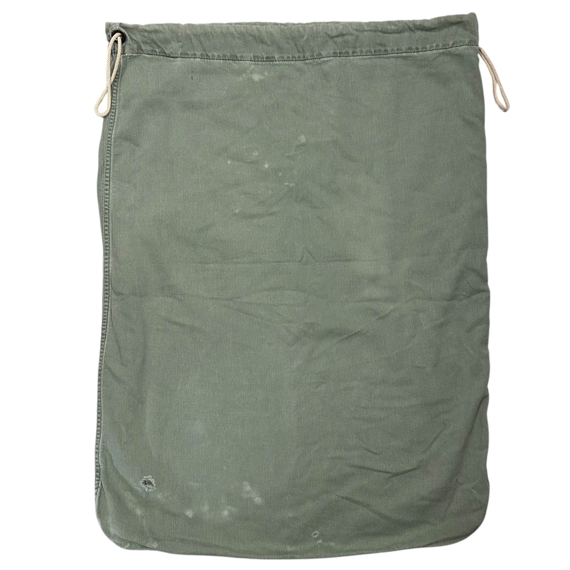 US ARMY(アメリカ軍) 1970'S BAG, BARRACK - WADE,V 1769 A/27 ランドリー バッグ オリーブ 推定70年代 バラック ステンシル DRMO W36B5B
