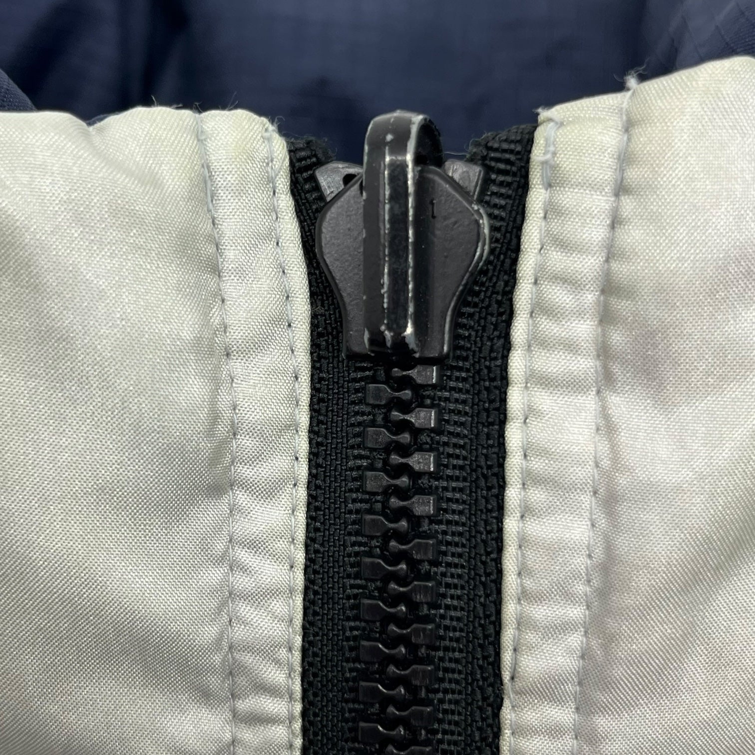 Bear(ベアー) 90's  reversible nylon down jacket リヴァーシブル ナイロン ダウン ジャケット M シルバー 90年代 ヴィンテージ 肉厚