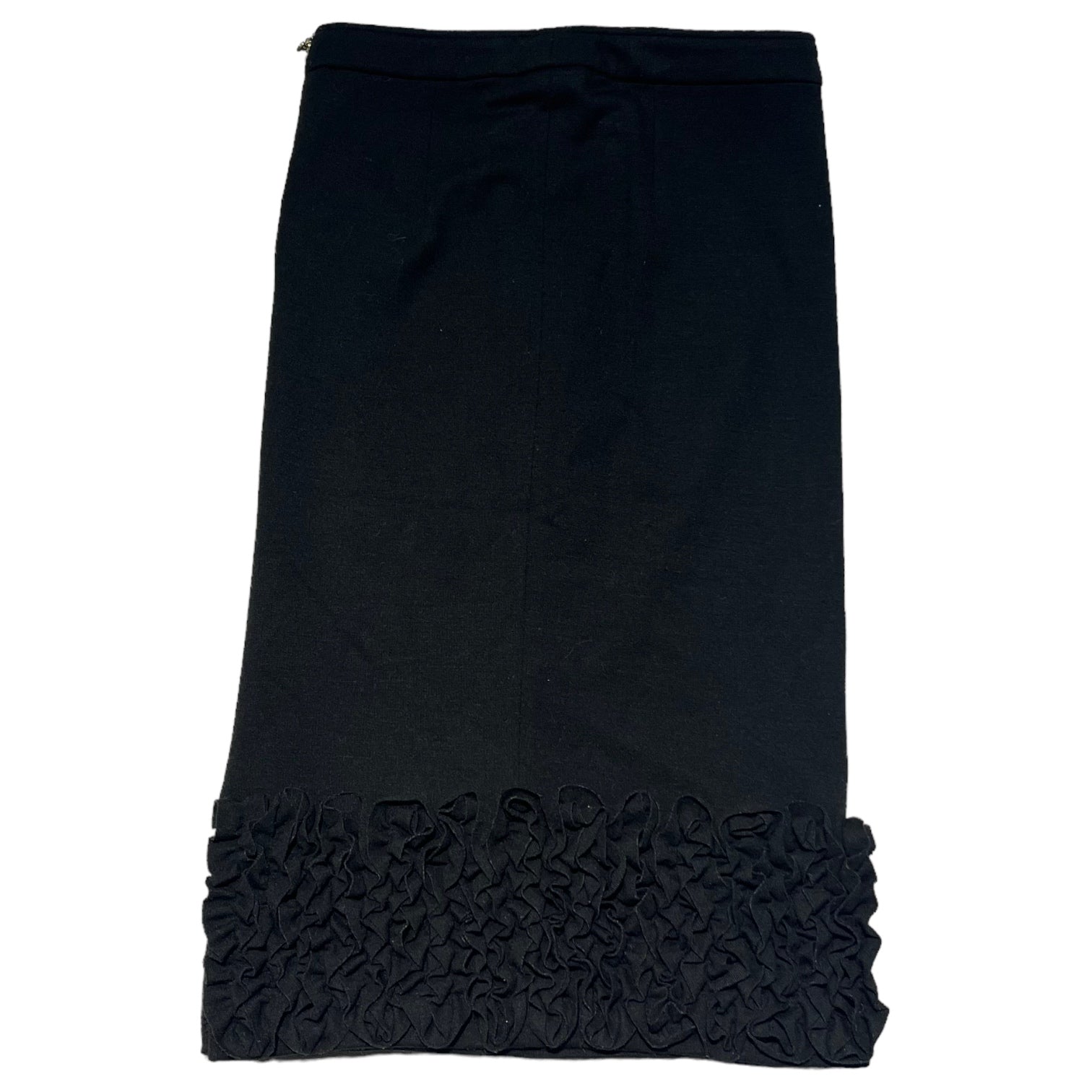 D&G DOLCE&GABBANA(ディーアンドジードルチェ&ガッバーナ) 00's Ruffle hem tight skirt 裾フリル タイトスカート 40(L程度) ブラック