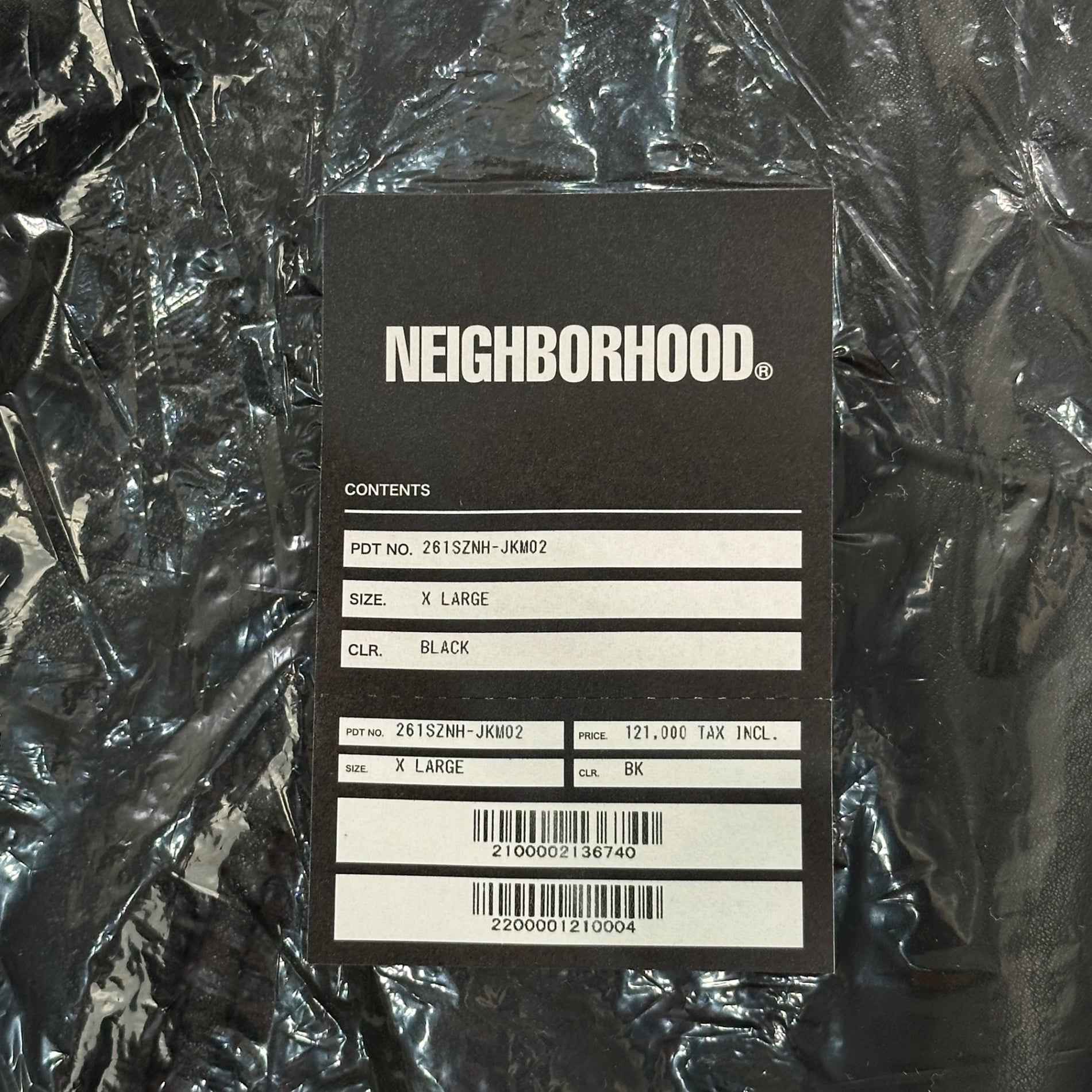 NEIGHBORHOOD(ネイバーフッド) 26SS LEATHER TYPE-2 JACKET レザー タイプ2 ジャケット 261SZNH-JKM02 XL ブラック 3/21発売、完売商品