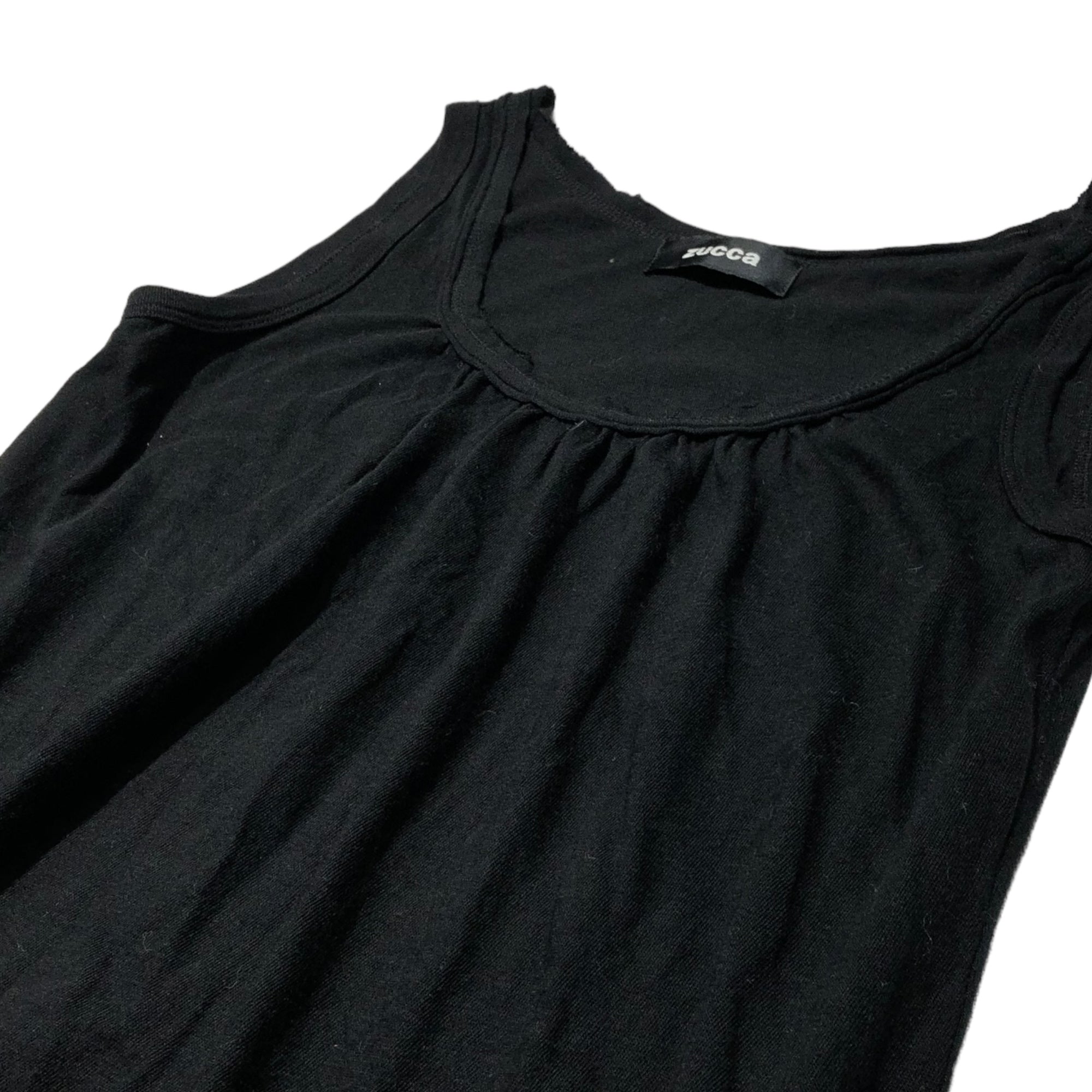 zucca(ズッカ) 09AWノースリーブアシンメトリーワンピース ZU93JH905 M ブラック