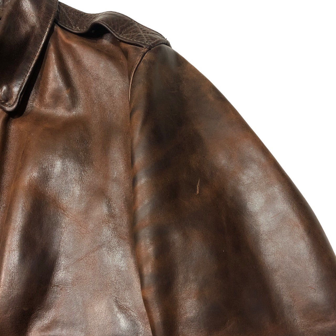 VANSON(バンソン) A-2 flight jacket フライト ジャケット レザー ミリタリー 6158 38(M程度) ブラウン