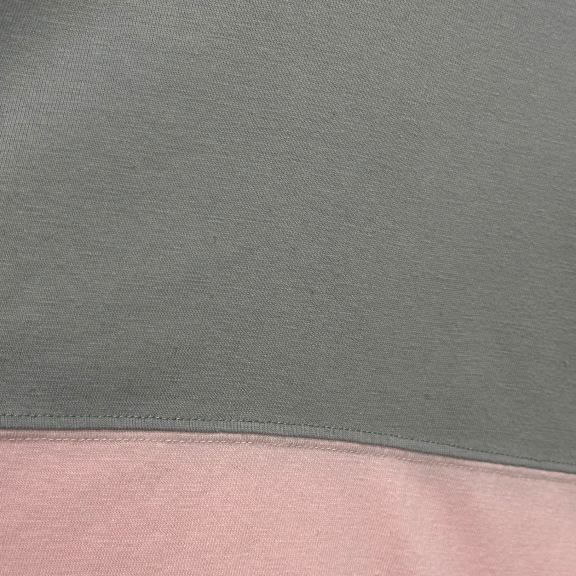 GOODENOUGH(グッドイナフ) 90's Line-blocked s/s T-shirt ライン 切替 半袖 Tシャツ 表記消(L程度) グレー×ピンク